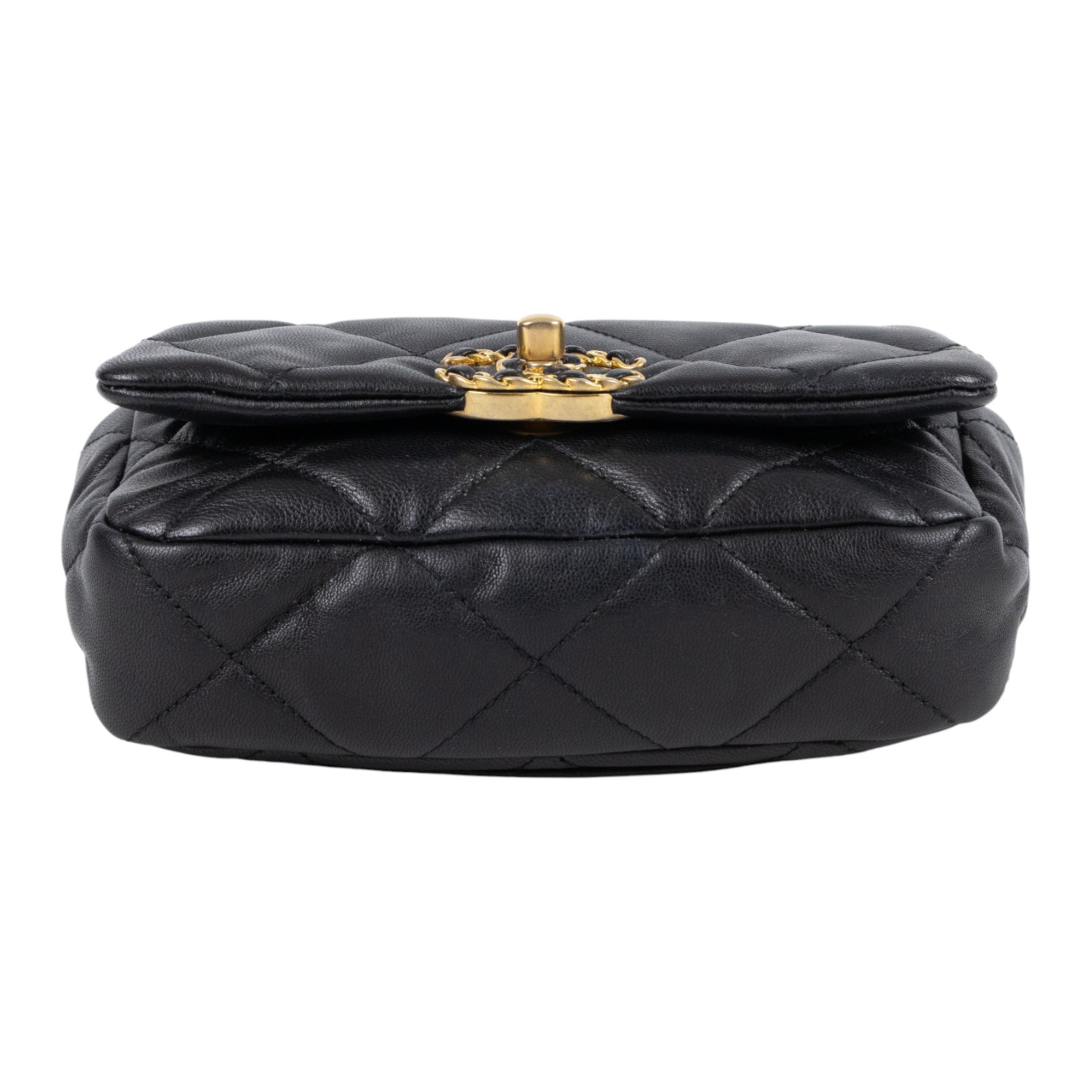 香奈兒 CHANEL CC LOGO 19 側背包 口蓋包 AS1163 28開黑19腰包 防塵袋/保證卡