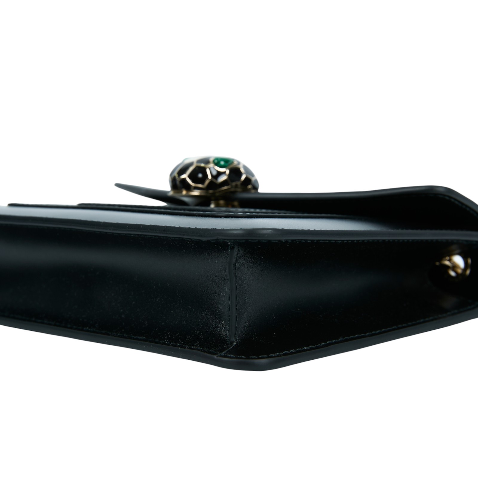 寶格麗 BVLGARI Serpenti Forever 斜挎包 黑色 34559 黑蛇頭包 防塵袋