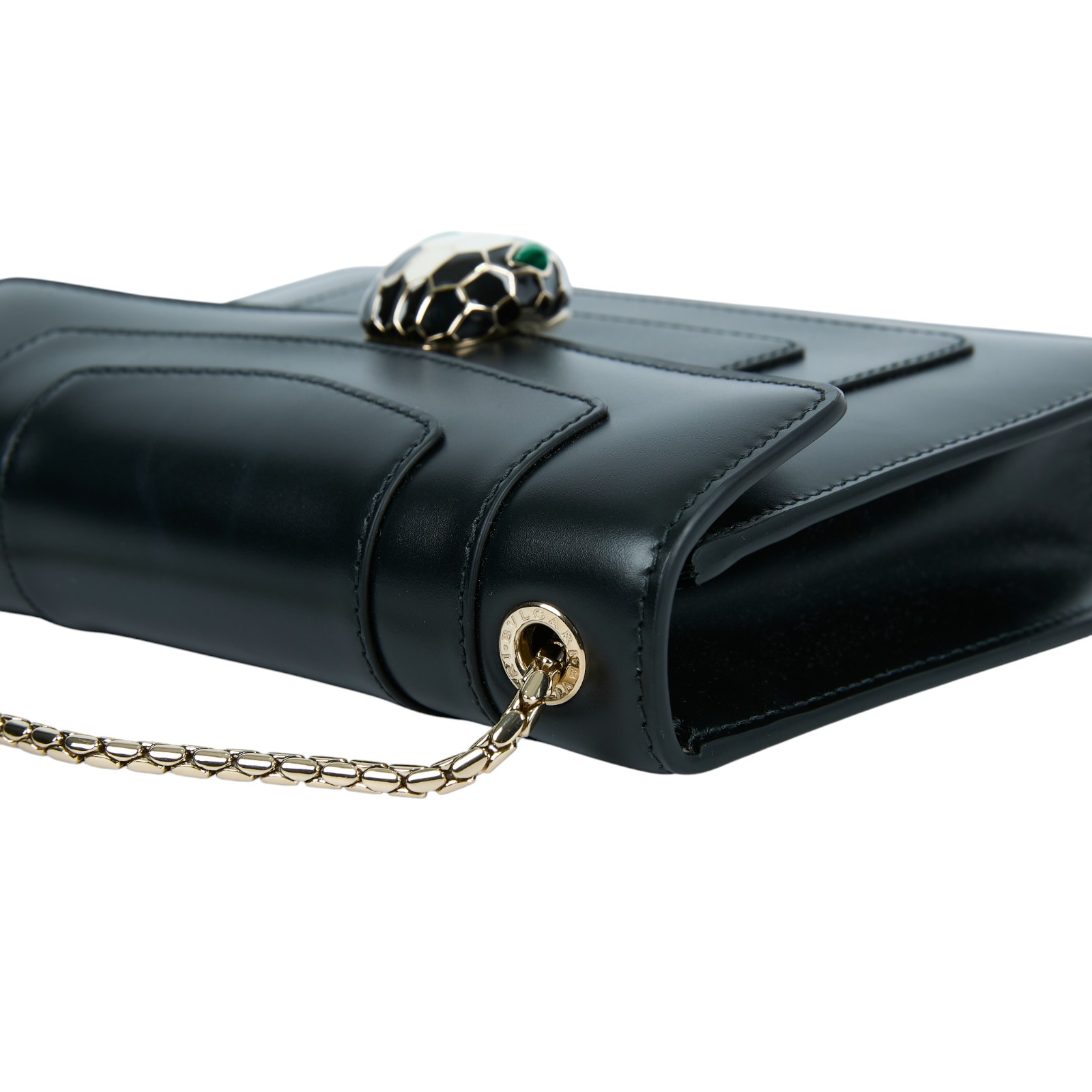 寶格麗 BVLGARI Serpenti Forever 斜挎包 黑色 34559 黑蛇頭包 防塵袋