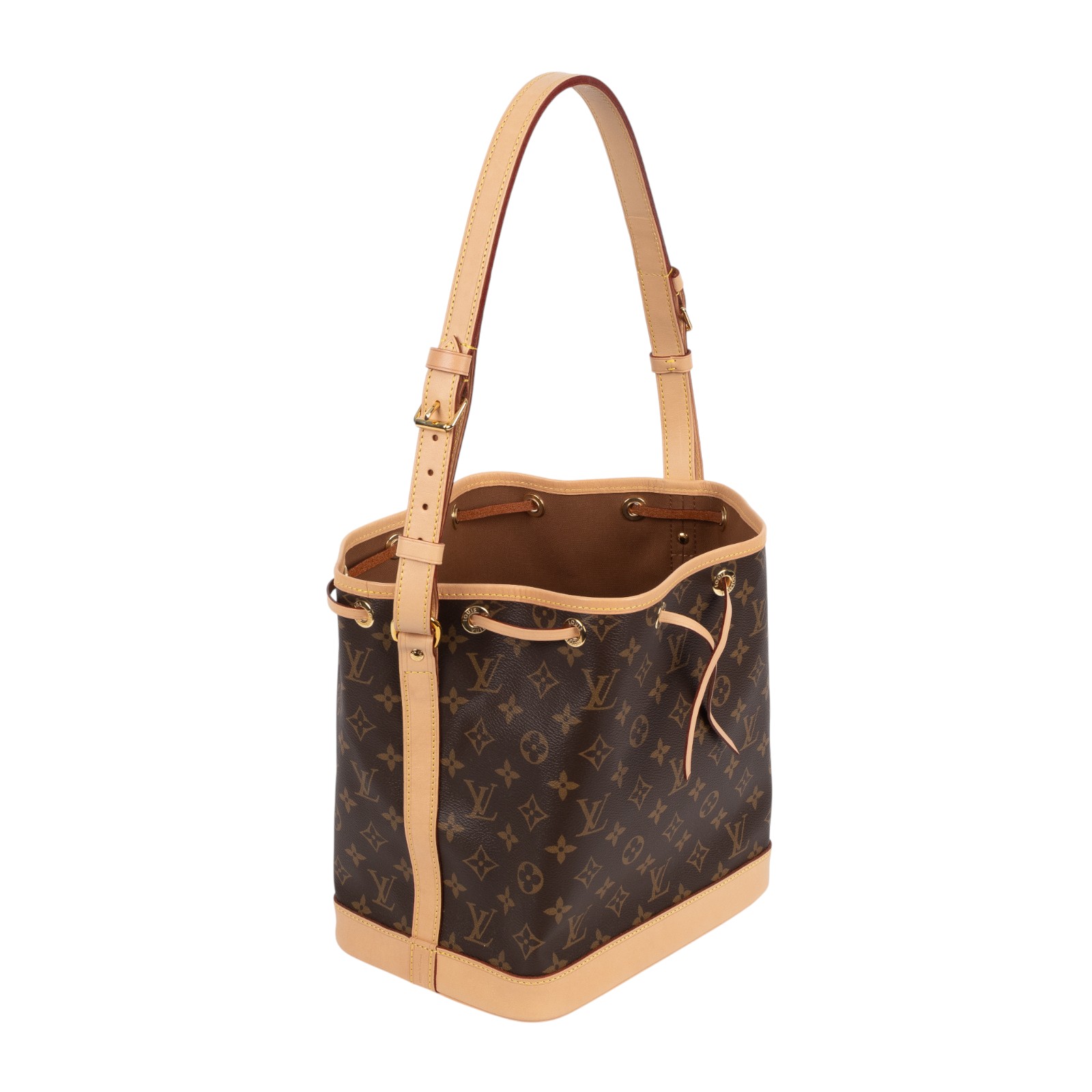 路易威登 LOUIS VUITTON Petit Noé 束口 水桶包 經典帆布 M46984 晶片款 原花Petit Noé 防塵袋