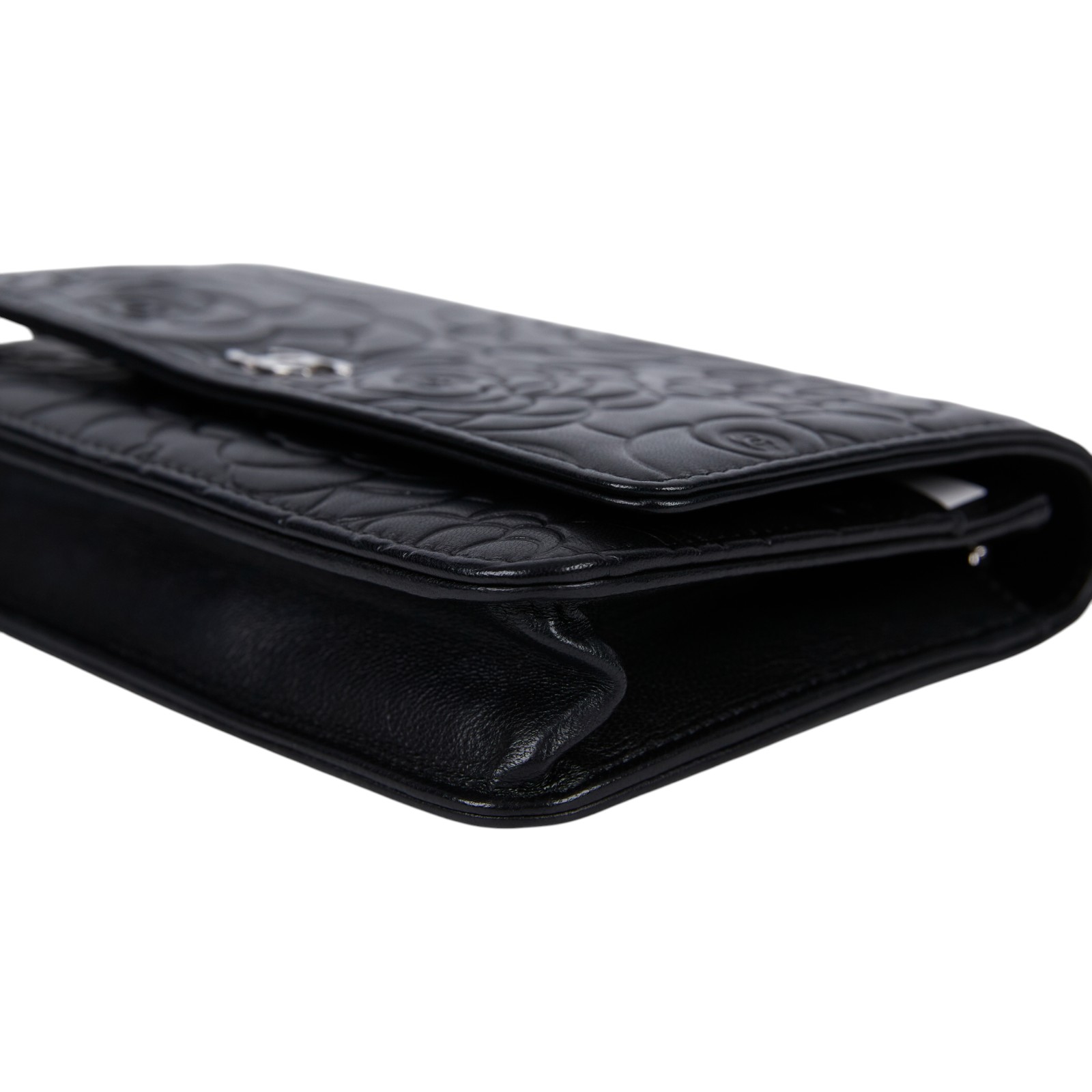 香奈兒 CHANEL CC LOGO WOC 單肩包 斜肩包 皮夾 A47421 20開黑山茶花WOC 保證卡