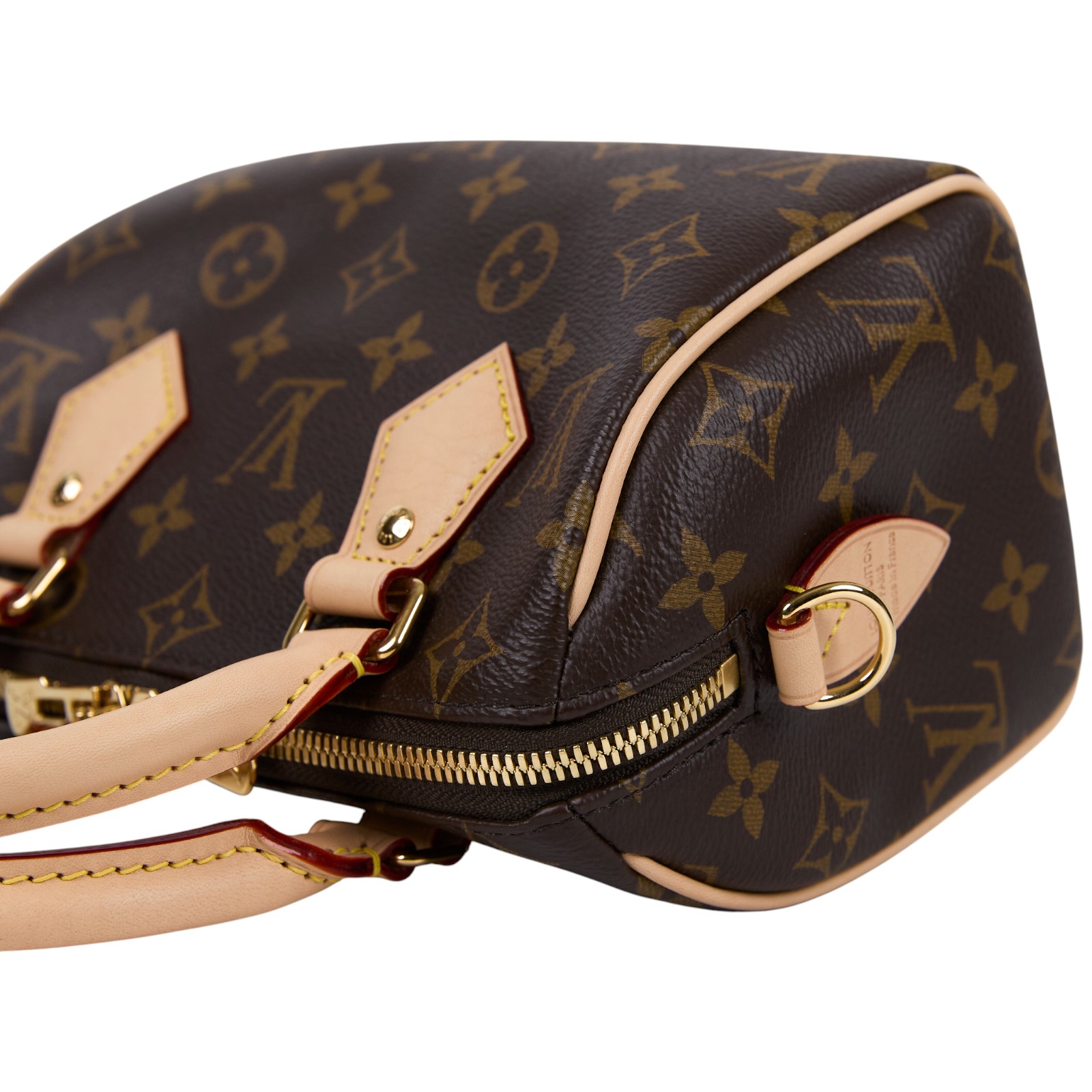 路易威登 LOUIS VUITTON Speedy Bandoulière 20 米色 帆布 手提 斜背 波士頓包 M46222 晶片款  防塵袋/購買證明/鎖組