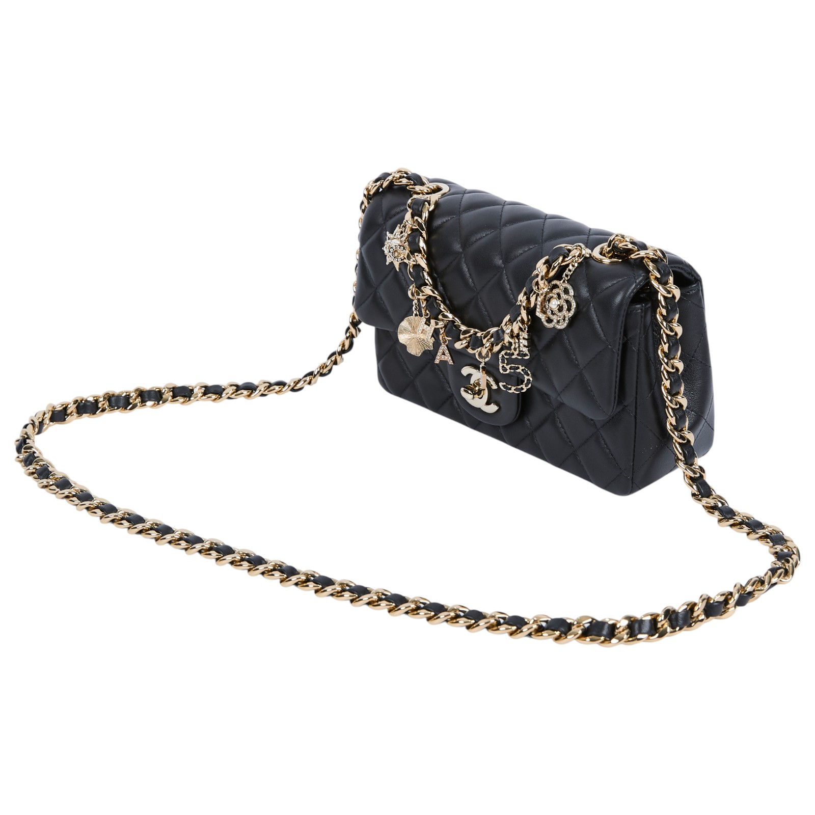 香奈兒 CHANEL CC LOGO MINI CF 口蓋包 肩背包 方胖子 AS2326 B04813 30開 黑羊COCO20 2WAY 原廠盒子/保證卡/防塵袋