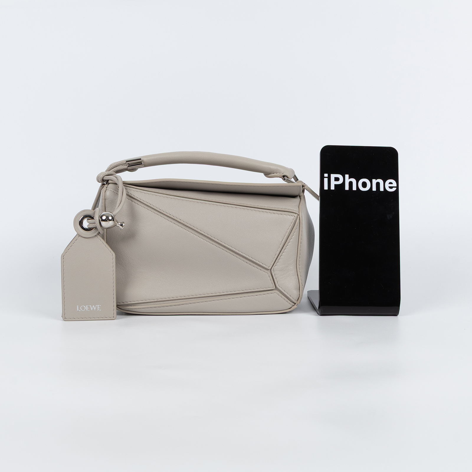 羅意威 LOEWE Puzzle mini 手提 肩背包 A510PLIX04 米灰PUZZLE MINI 原廠盒子/防塵袋/購買證明