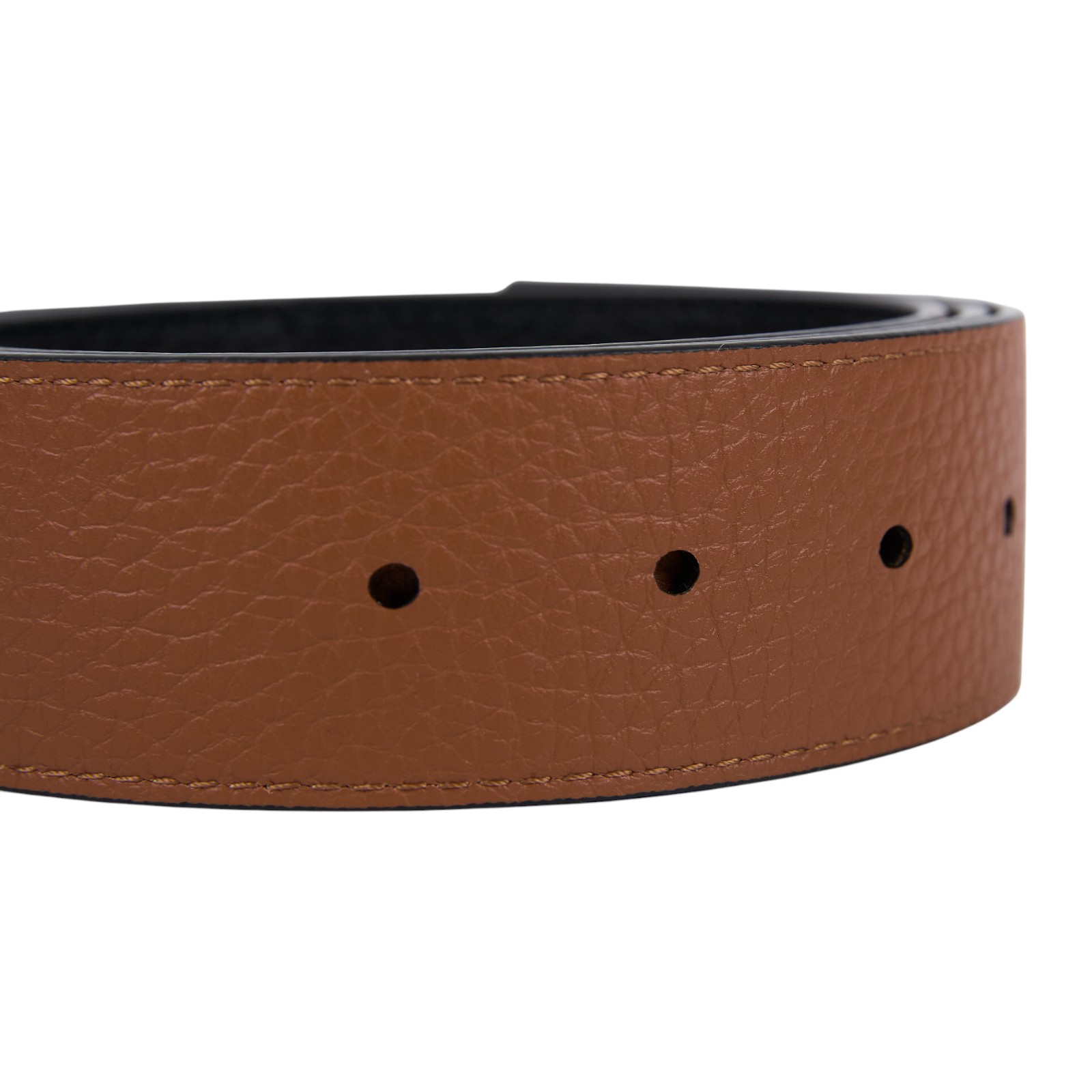 路易威登 LOUIS VUITTON LV Initials 40毫米 雙面皮帶 M9151U 黑棕雙色金釦皮帶#90/36 原廠盒子/防塵袋