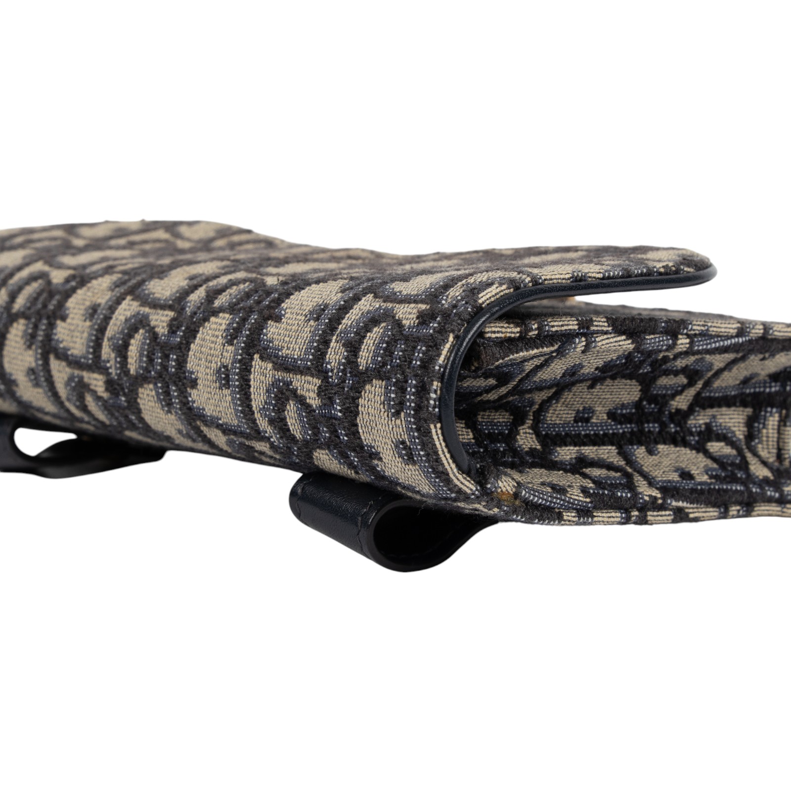 迪奧 CHRISTIAN DIOR Saddle 馬鞍 腰包 S5619CTZQ 藍緹花帆布SADDLE馬鞍腰包 無附屬品