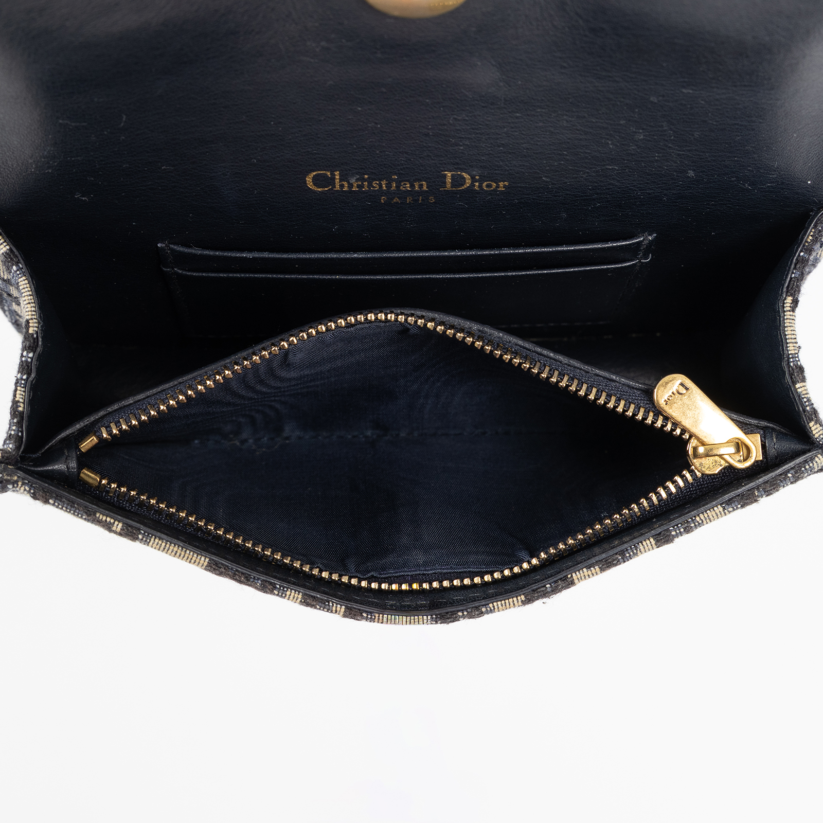 迪奧 CHRISTIAN DIOR Saddle 馬鞍 腰包 S5619CTZQ 藍緹花帆布SADDLE馬鞍腰包 無附屬品