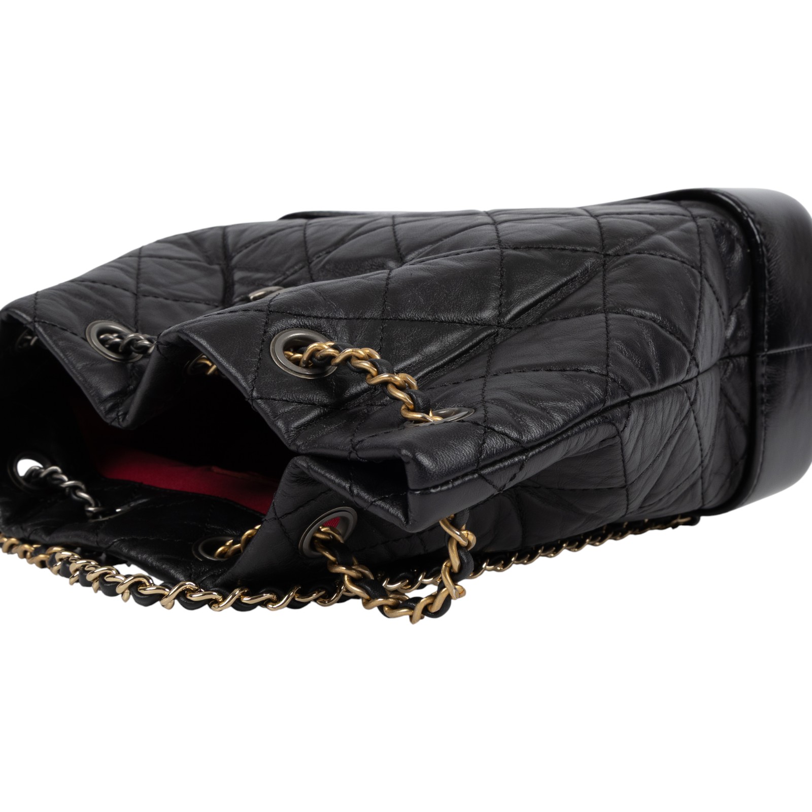 香奈兒 CHANEL 流浪包 小型 後背包 A94485 晶片款 黑流浪後背包 無附屬品