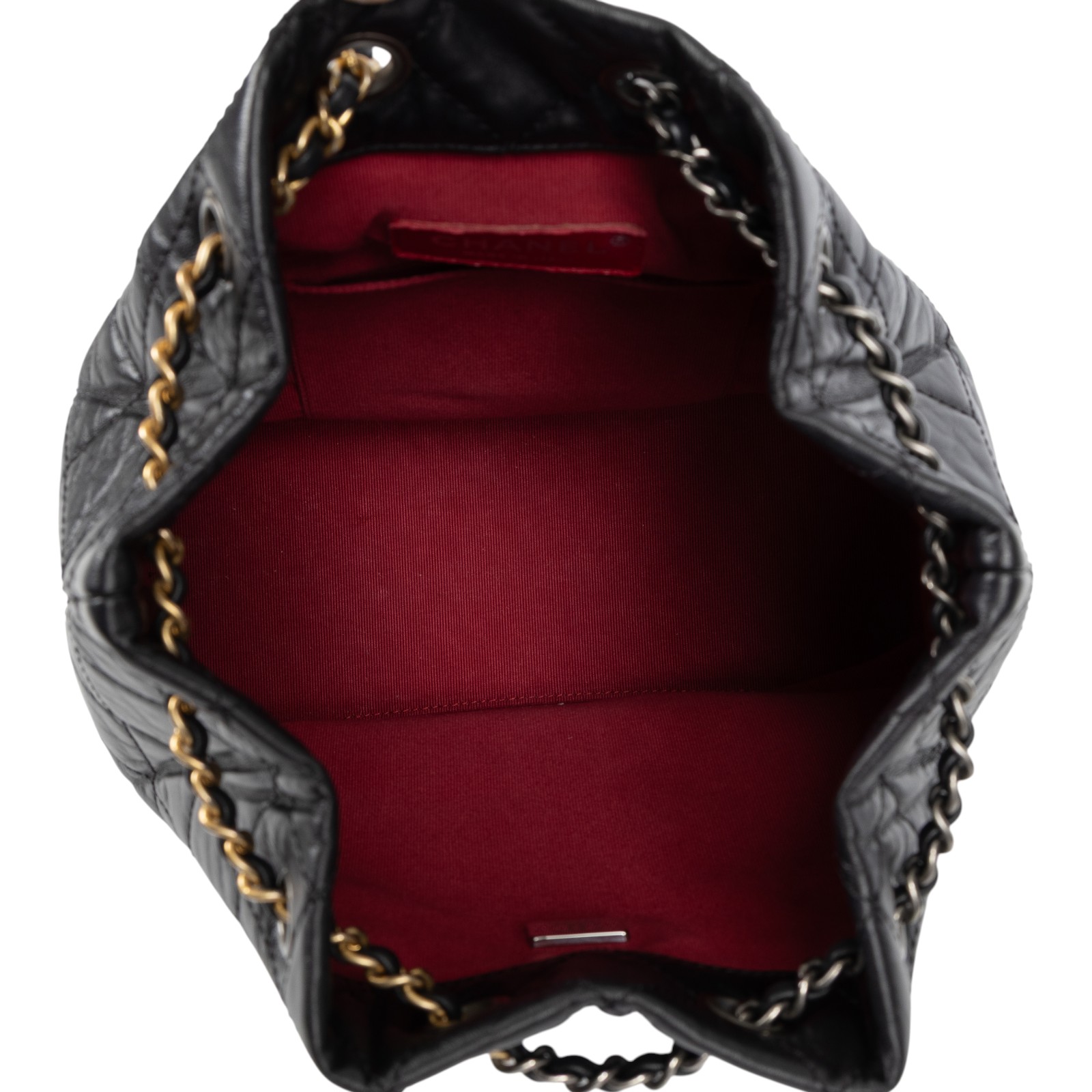 香奈兒 CHANEL 流浪包 小型 後背包 A94485 晶片款 黑流浪後背包 無附屬品