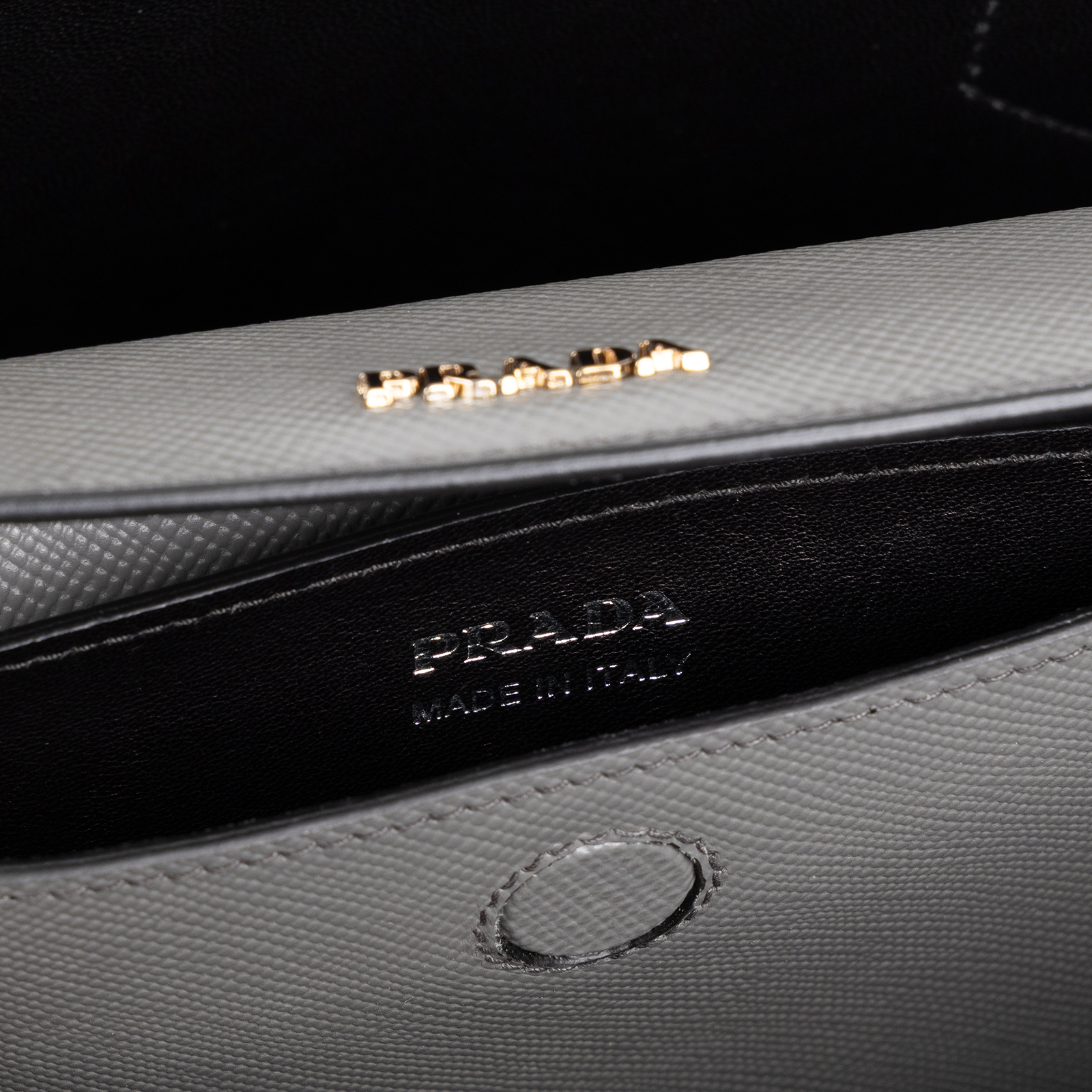 普拉達 PRADA Saffiano 手提包 肩背包 托特包 BN2775_2A4A 灰SAFFIANO DOUBLE BAG 防塵袋/背帶