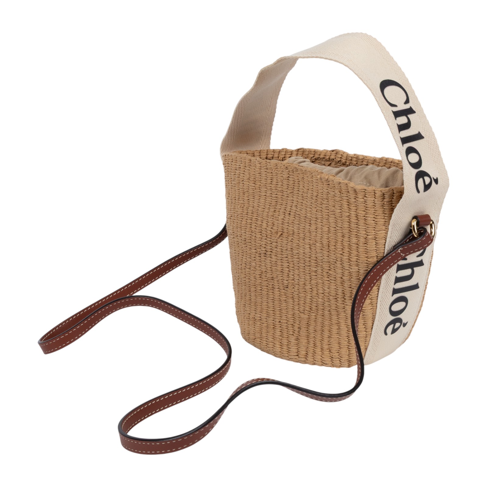 蔻依 CHLOE Woody Small 手提包  草編WOODY水桶包 防塵袋