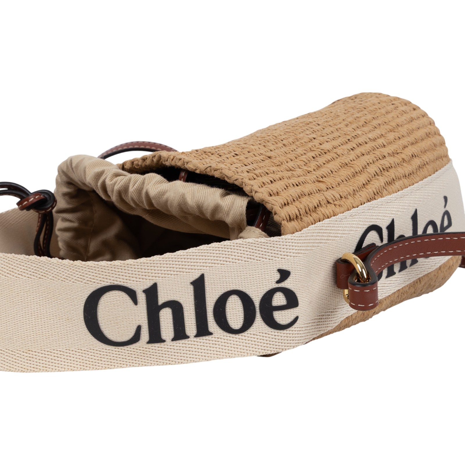 蔻依 CHLOE Woody Small 手提包  草編WOODY水桶包 防塵袋