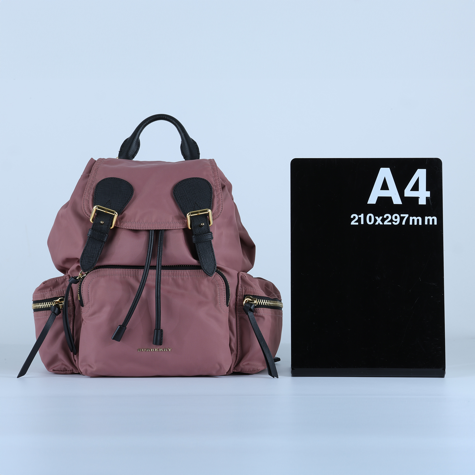 博柏利 BURBERRY Aviator Rucksack 後背包 40209591 藕粉尼龍後背包 防塵袋