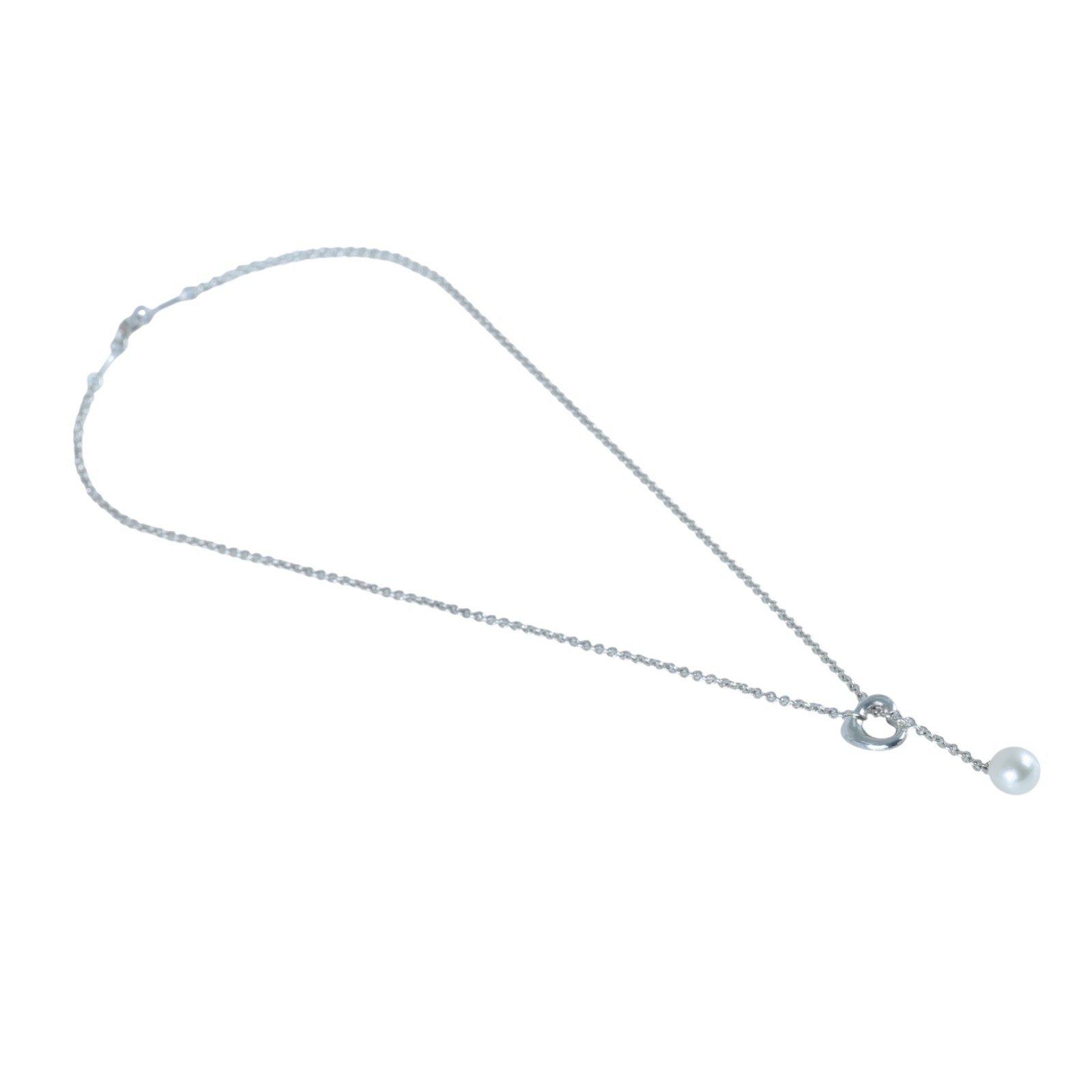 蒂芙尼 TIFFANY＆CO. Open Heart 項鍊 60116057 925銀愛心珍珠項鍊 原廠盒子/防塵袋