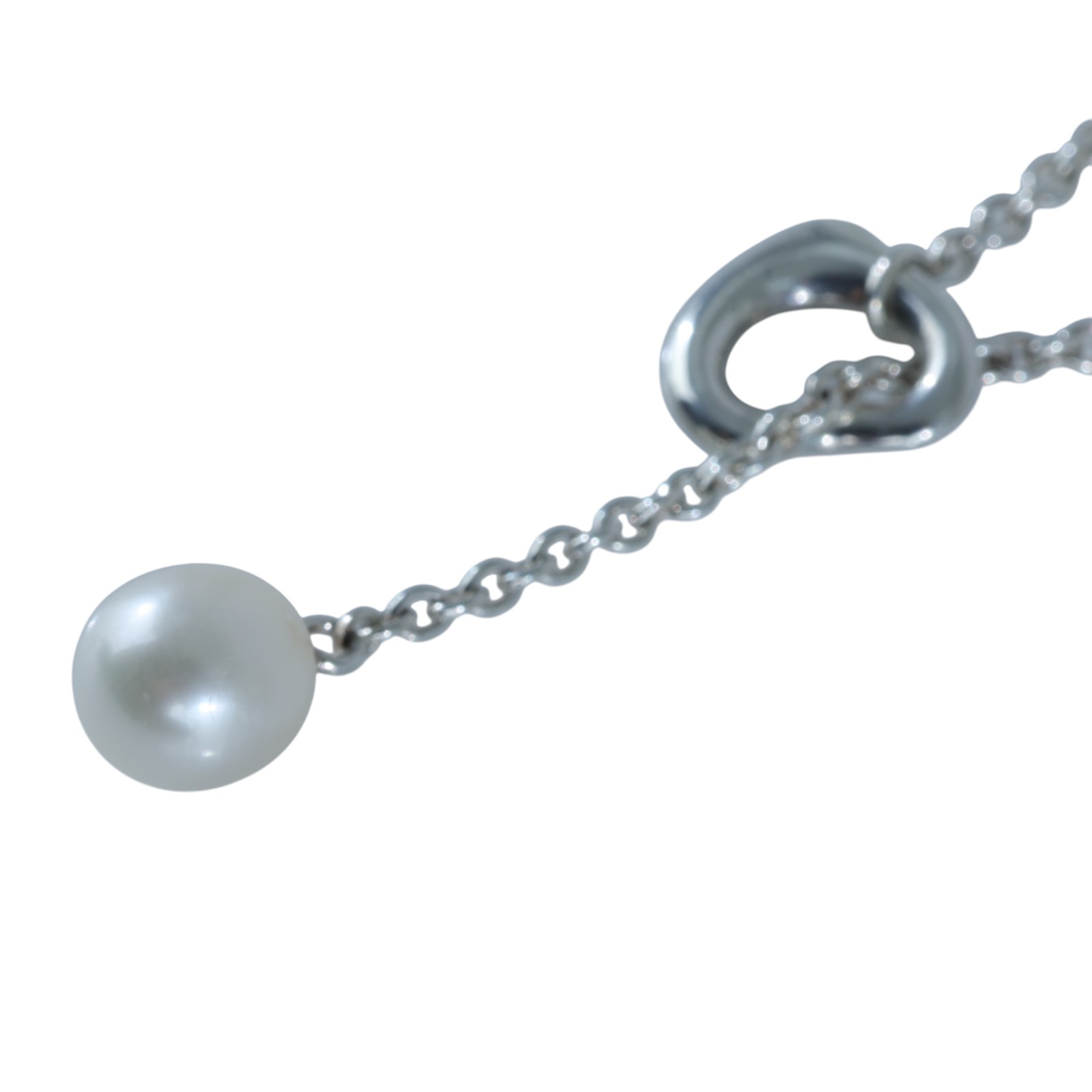 蒂芙尼 TIFFANY＆CO. Open Heart 項鍊 60116057 925銀愛心珍珠項鍊 原廠盒子/防塵袋