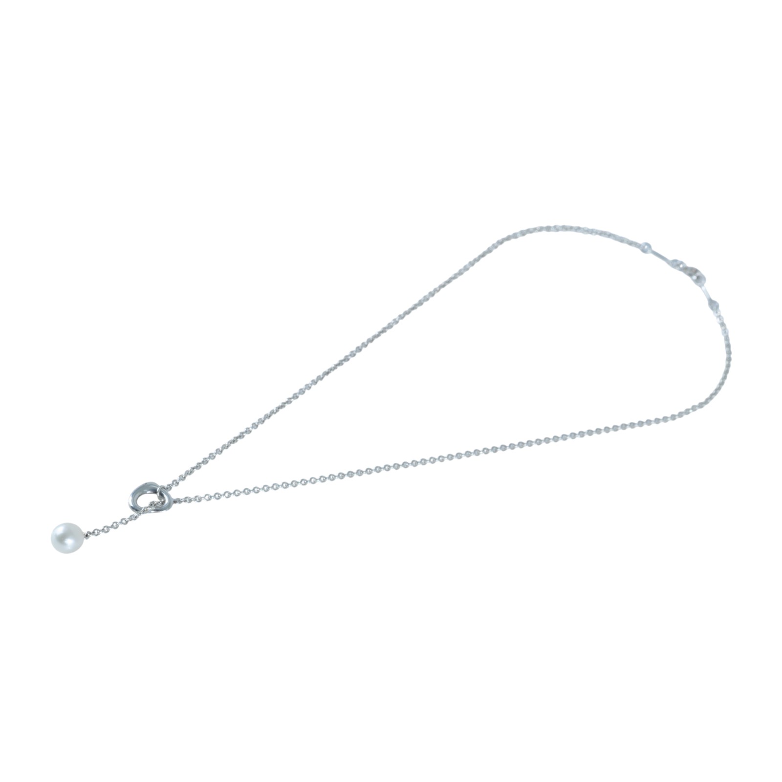 蒂芙尼 TIFFANY＆CO. Open Heart 項鍊 60116057 925銀愛心珍珠項鍊 原廠盒子/防塵袋