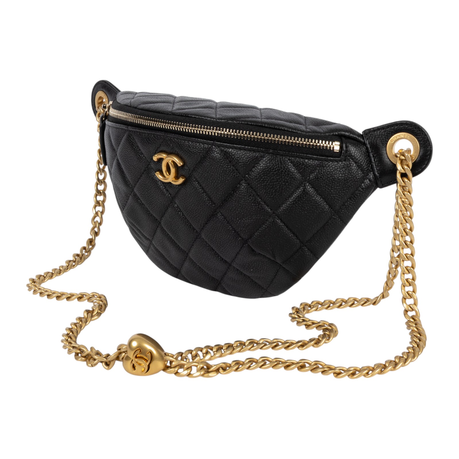 香奈兒 CHANEL 24P 腰包 胸包 AP3761 B10277 晶片款 黑金腰包 原廠盒子/防塵袋