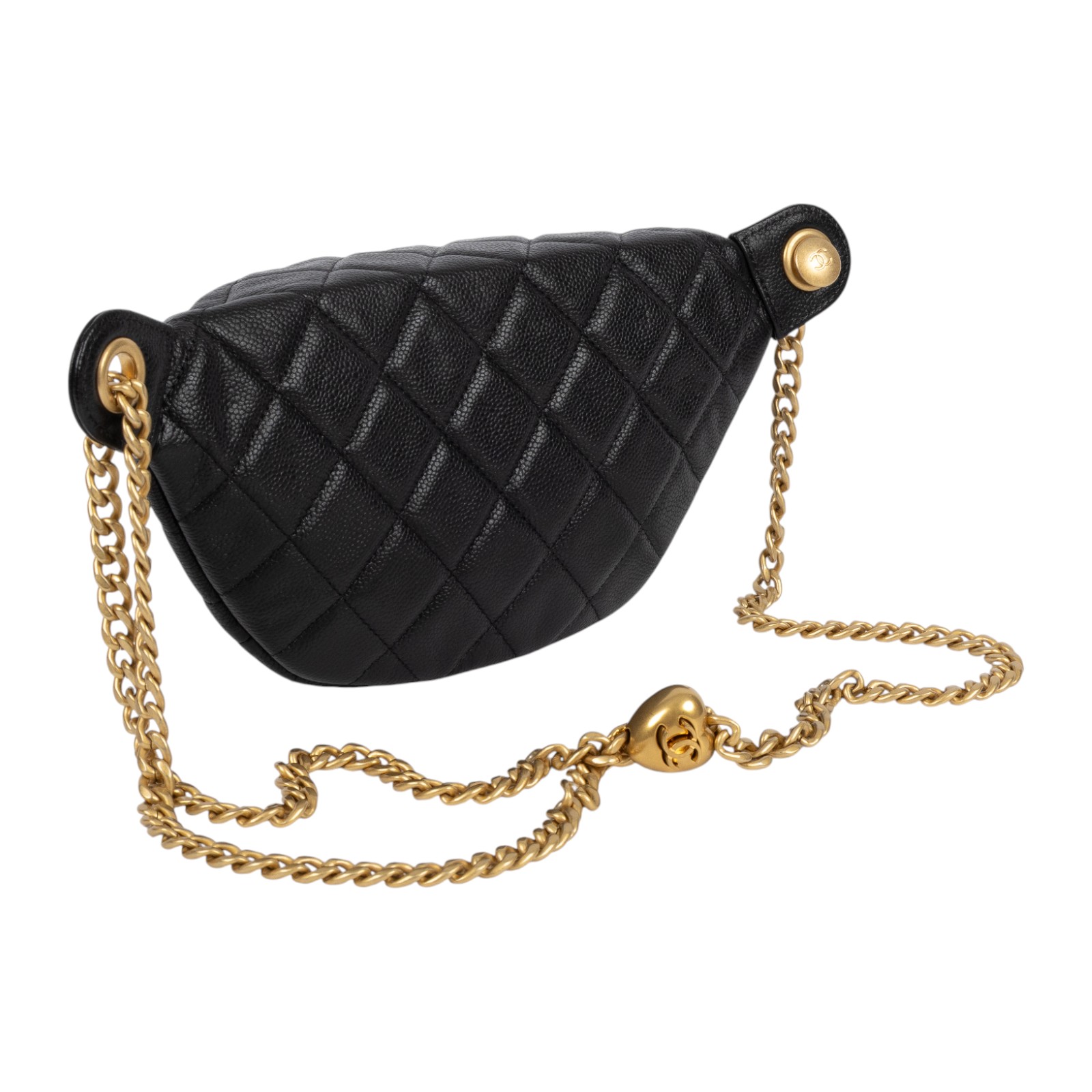 香奈兒 CHANEL 24P 腰包 胸包 AP3761 B10277 晶片款 黑金腰包 原廠盒子/防塵袋