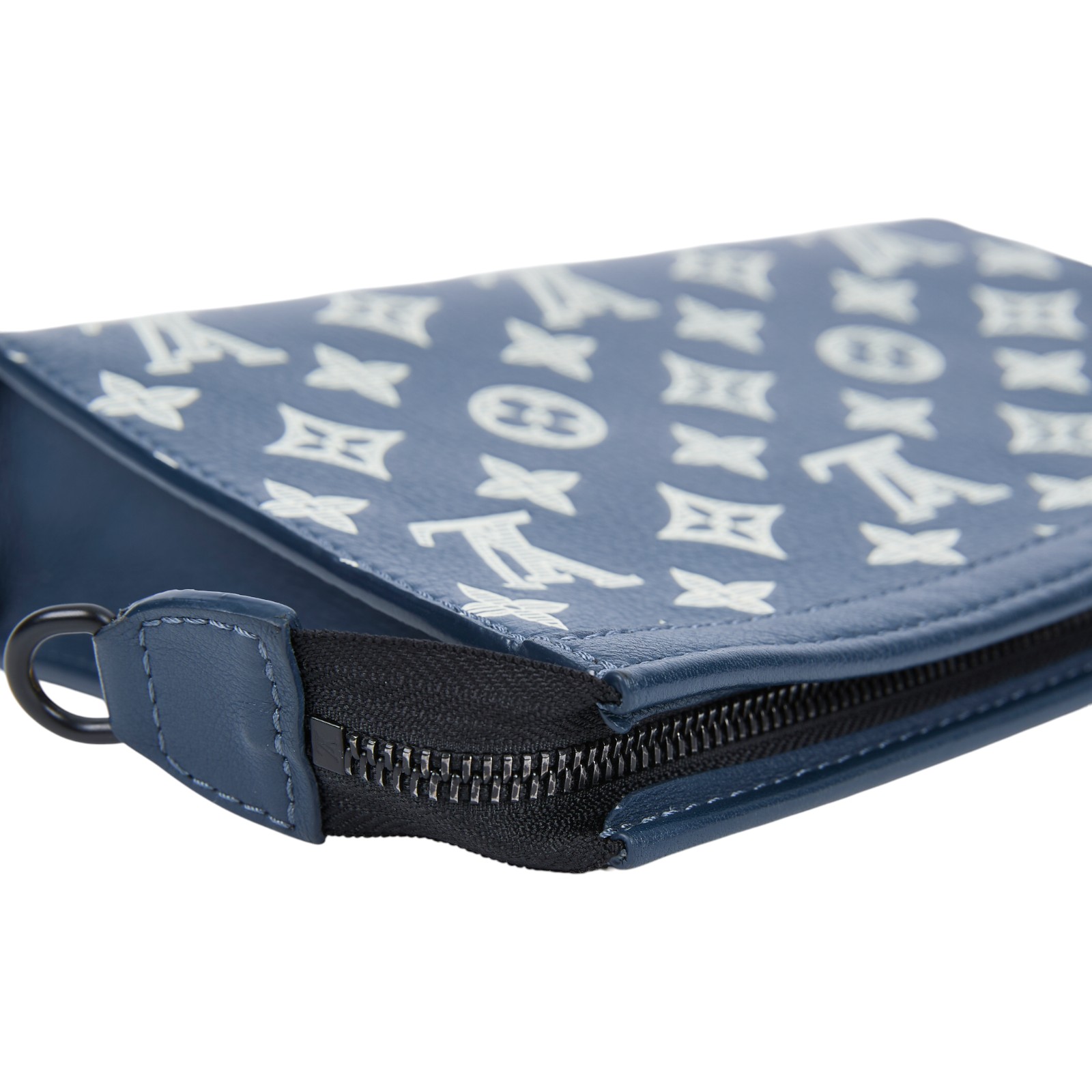 路易威登 LOUIS VUITTON Gaston 可穿戴式錢包 M83384 晶片款 深藍GASTON SHADOW 防塵袋/背帶/內袋