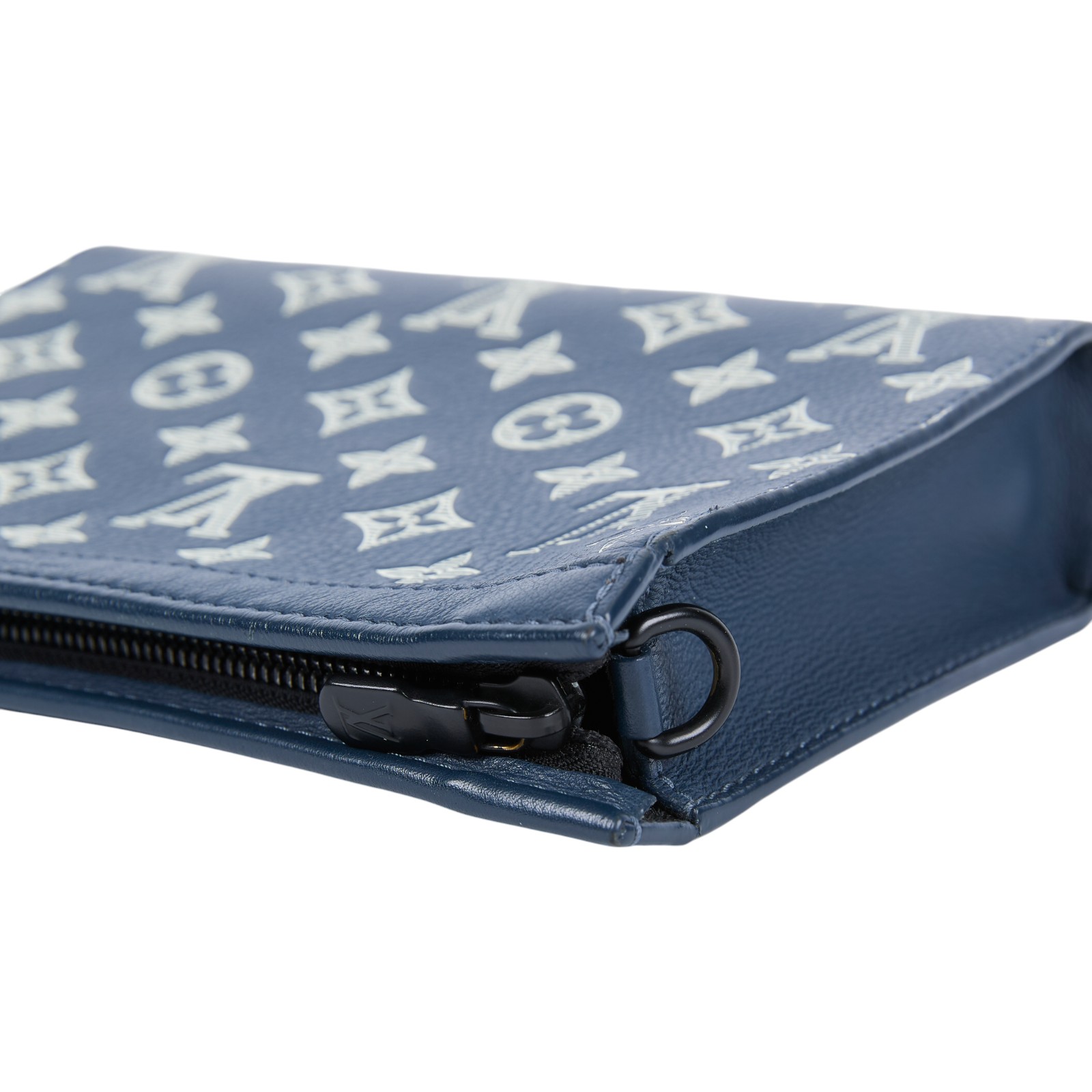 路易威登 LOUIS VUITTON Gaston 可穿戴式錢包 M83384 晶片款 深藍GASTON SHADOW 防塵袋/背帶/內袋