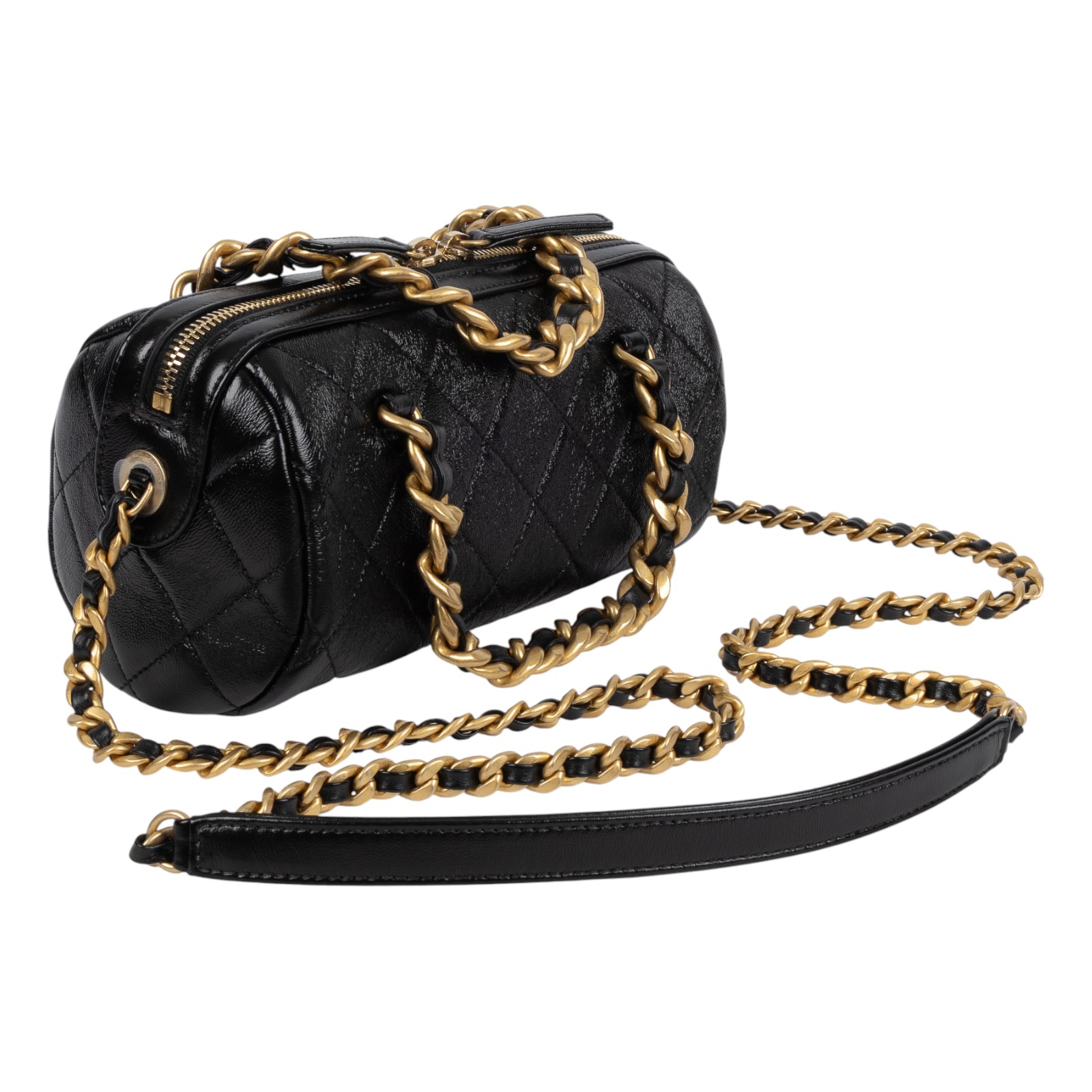 香奈兒 CHANEL CC LOCO 手提包 斜背包 保齡球包 AS1897 30開黑保齡球包 原廠盒子/防塵袋/保證卡