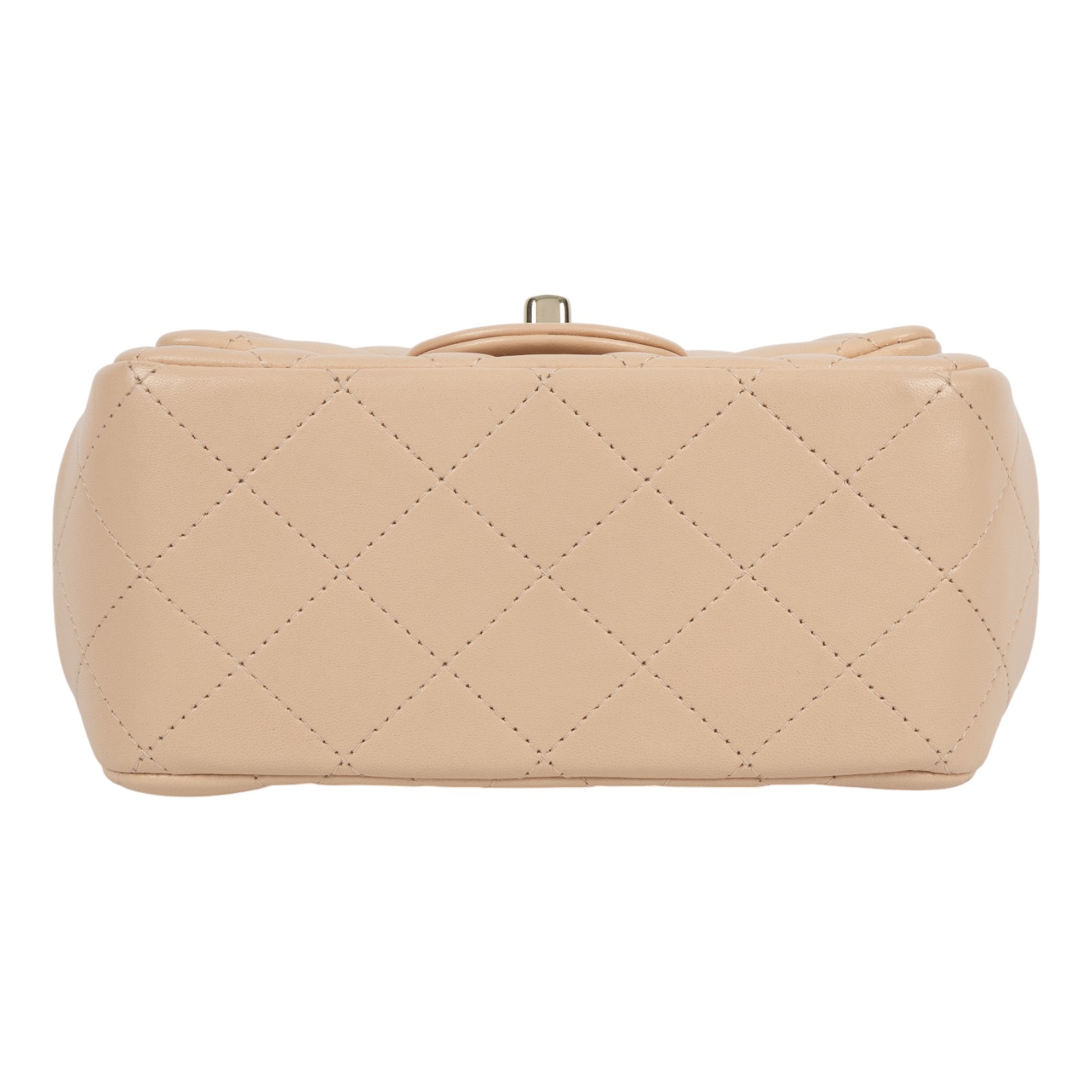 香奈兒 CHANEL CF 方形 迷你 口蓋包 A35200 31開奶茶色羊皮方胖 原廠盒子/防塵袋/保證卡