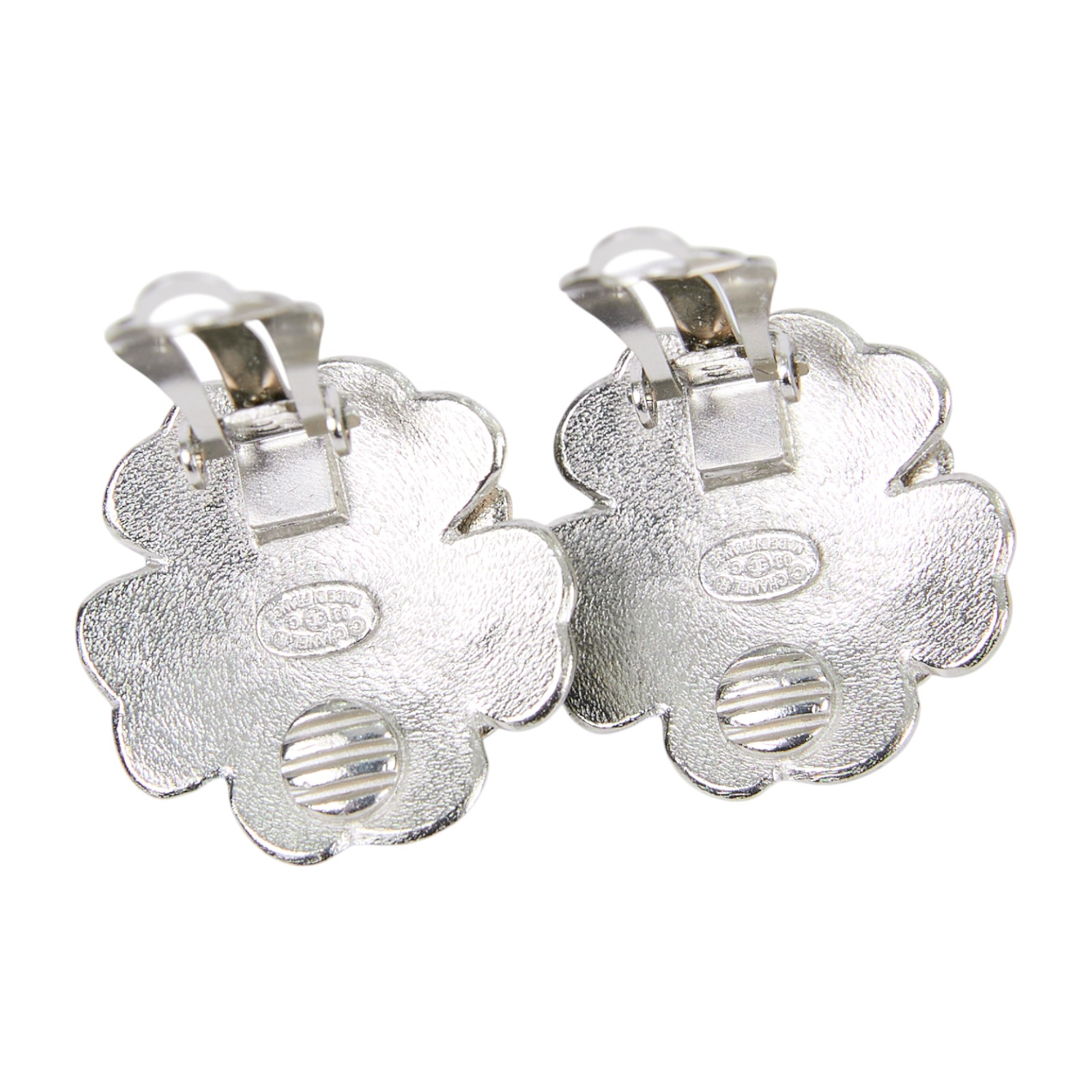 香奈兒 CHANEL CC LOGO 耳環 耳釘 03C 黑山茶花耳環 原廠盒子