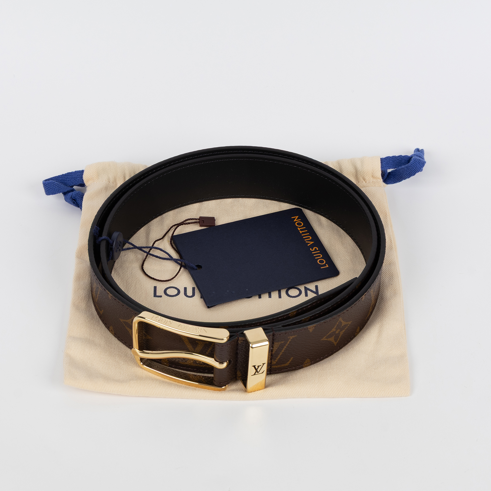 路易威登 LOUIS VUITTON Pont Neuf Monogram 雙面皮帶 M4584 PONT NEUF MONOGRAM皮帶 防塵袋