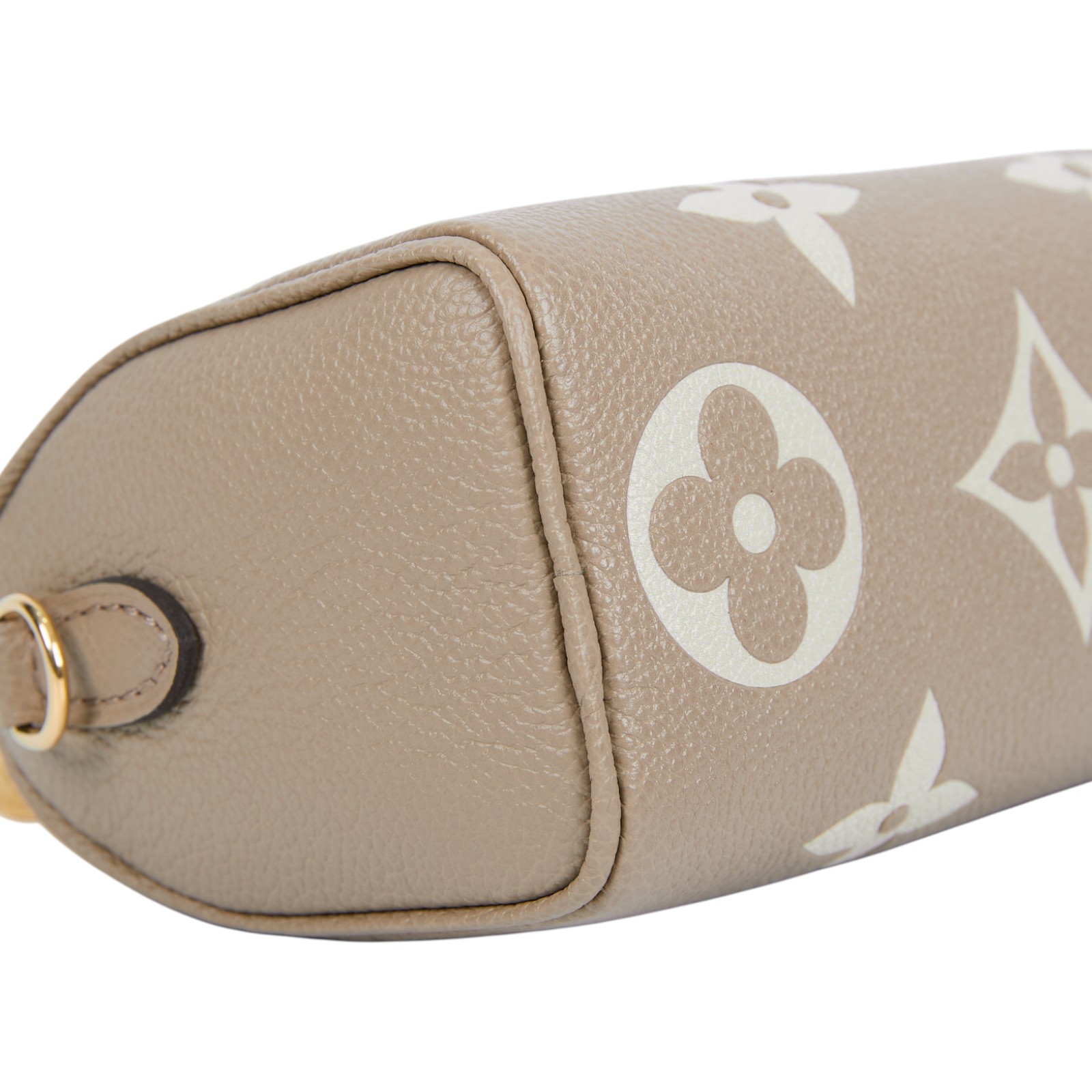 路易威登 LOUIS VUITTON Nano Speedy 手提 斜背 肩背包 灰色 奶油色 M82890 晶片款  原廠盒子/防塵袋/背帶