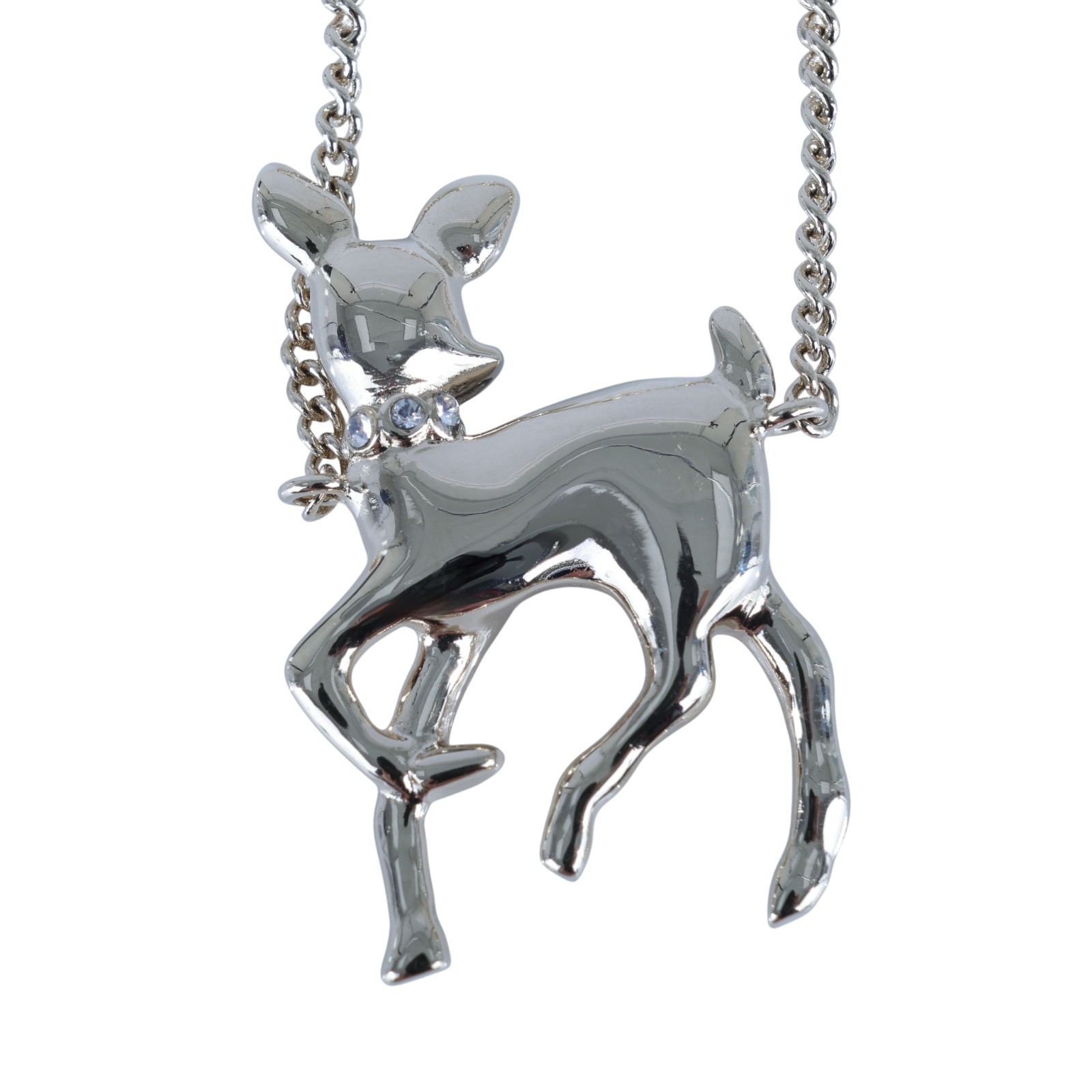 香奈兒 CHANEL CC LOGO 項鍊 C26C 金色小鹿珍珠項鍊 原廠盒子/防塵袋