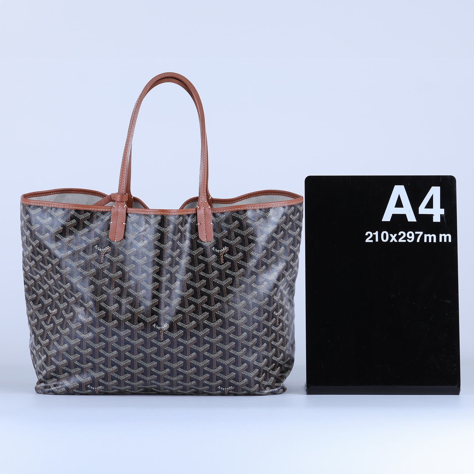 高雅德 GOYARD Saint Louis PM Bag 托特包 STLOUIPMLTY 焦糖LOUIS PM 防塵袋/購買證明