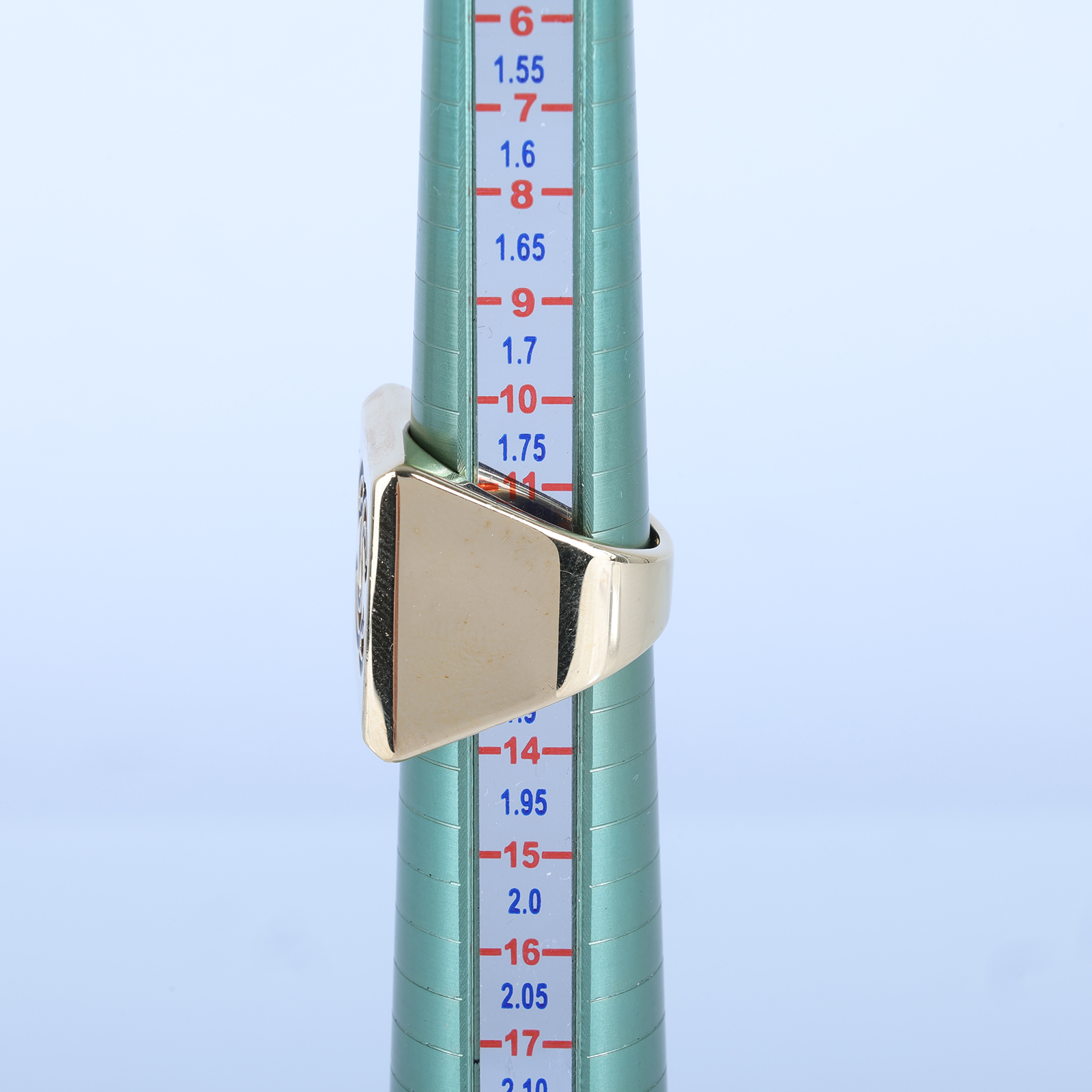 香奈兒 CHANEL CC LOGO 戒指 B24V 雙C金色大方戒 原廠盒子/防塵袋