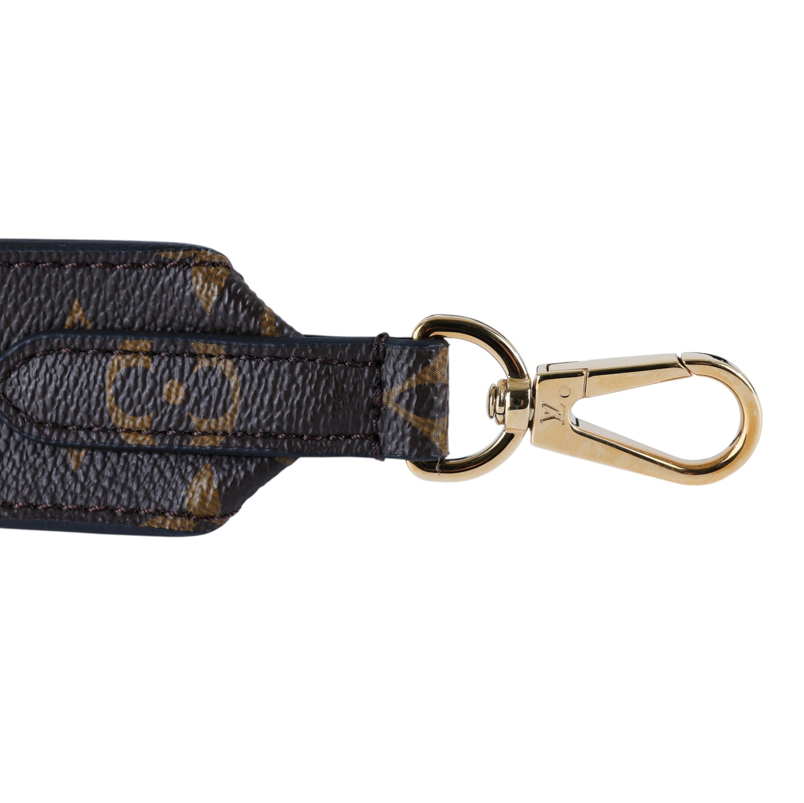 路易威登 LOUIS VUITTON Monogram 肩背帶 黑色 J02288 原花寬背帶 無附屬品