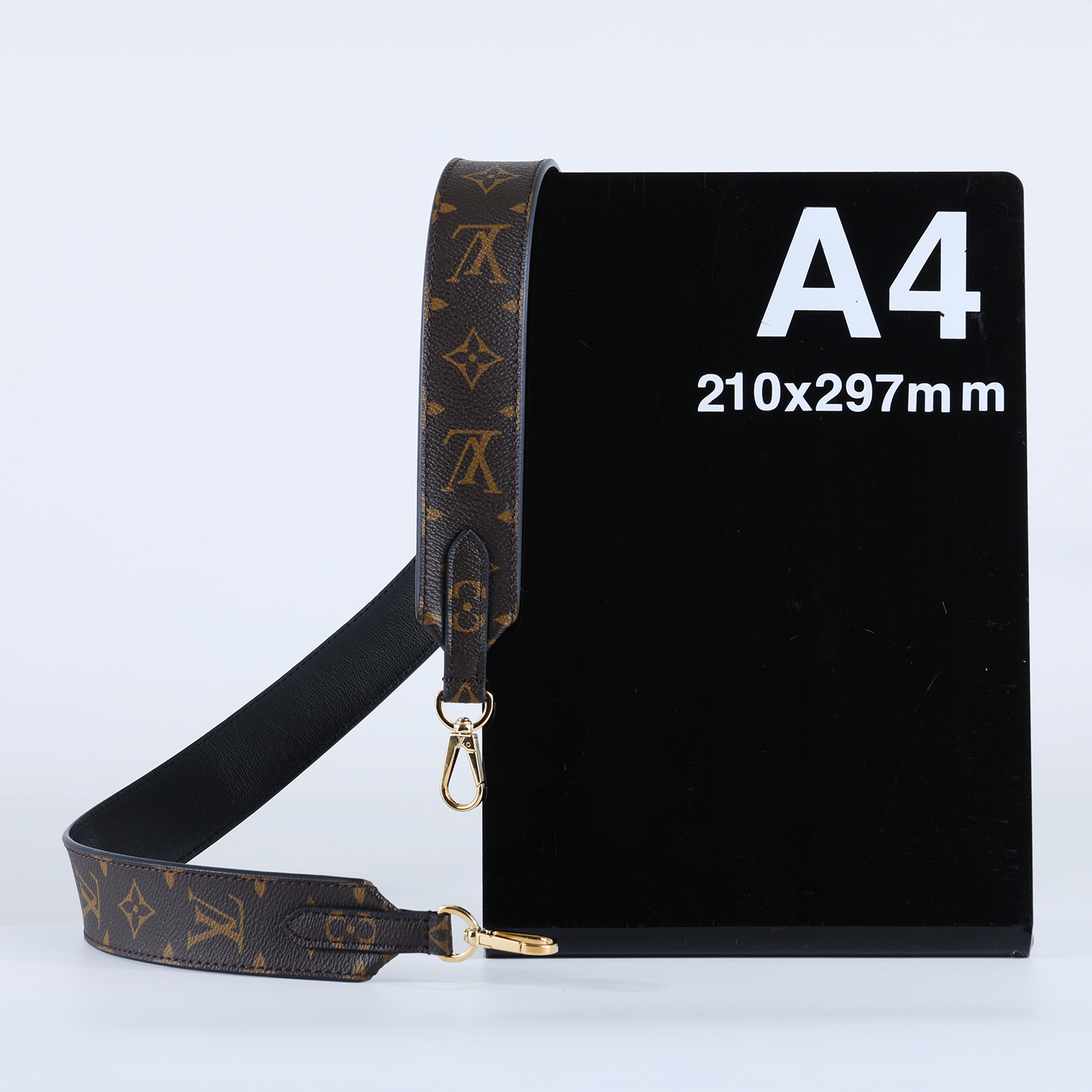 路易威登 LOUIS VUITTON Monogram 肩背帶 黑色 J02288 原花寬背帶 無附屬品