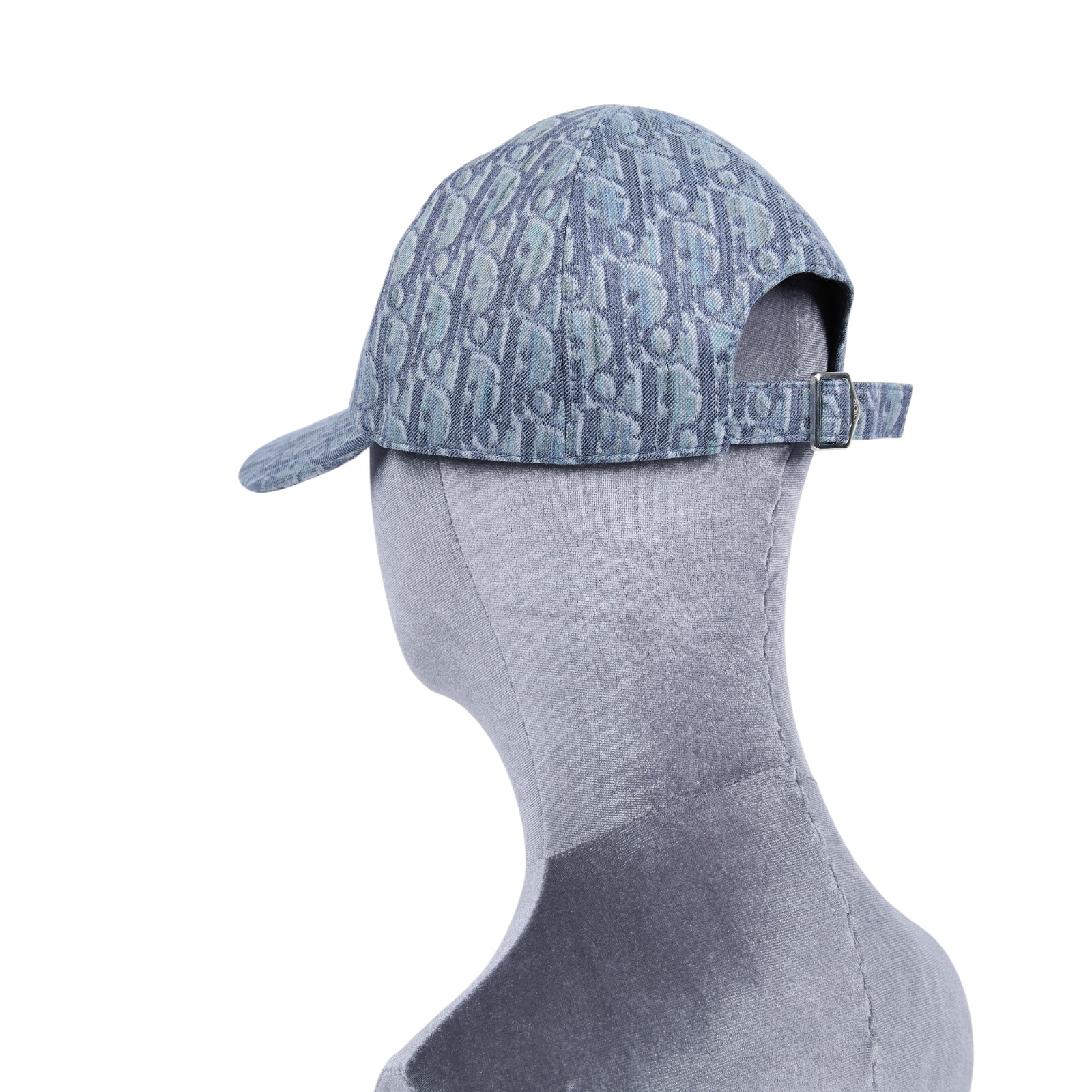 迪奧 CHRISTIAN DIOR 棒球帽 593C913A3016_M 藍緹花帆布棒球帽 防塵袋