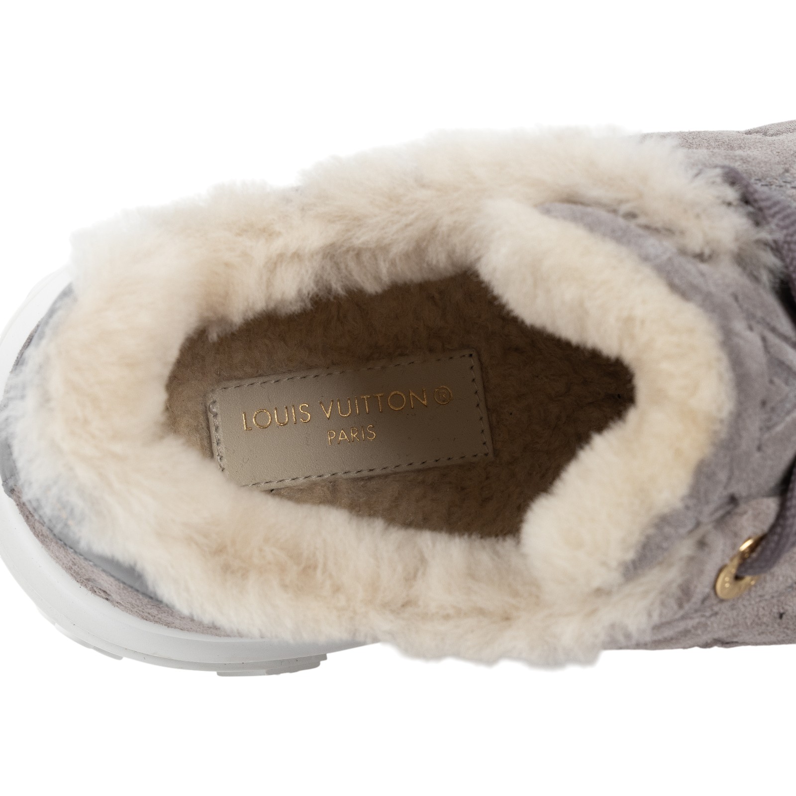 路易威登 LOUIS VUITTON Time Out 運動鞋 1AADY9 灰原花麂皮休閒鞋 無附屬品