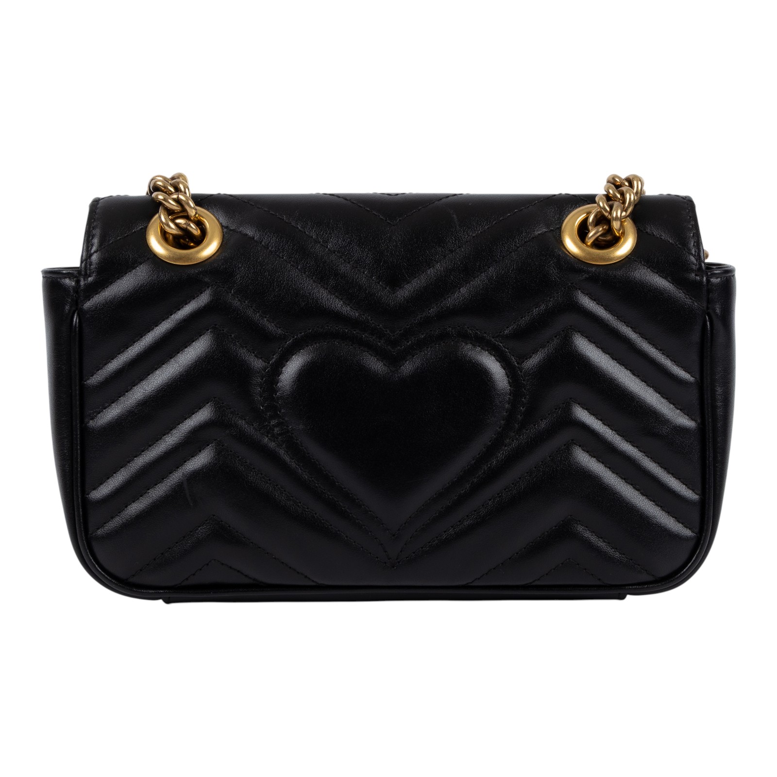 古馳 GUCCI GG Marmont 迷你肩揹袋 446744 DTDIT 黑金MARMONT SMALL 防塵袋