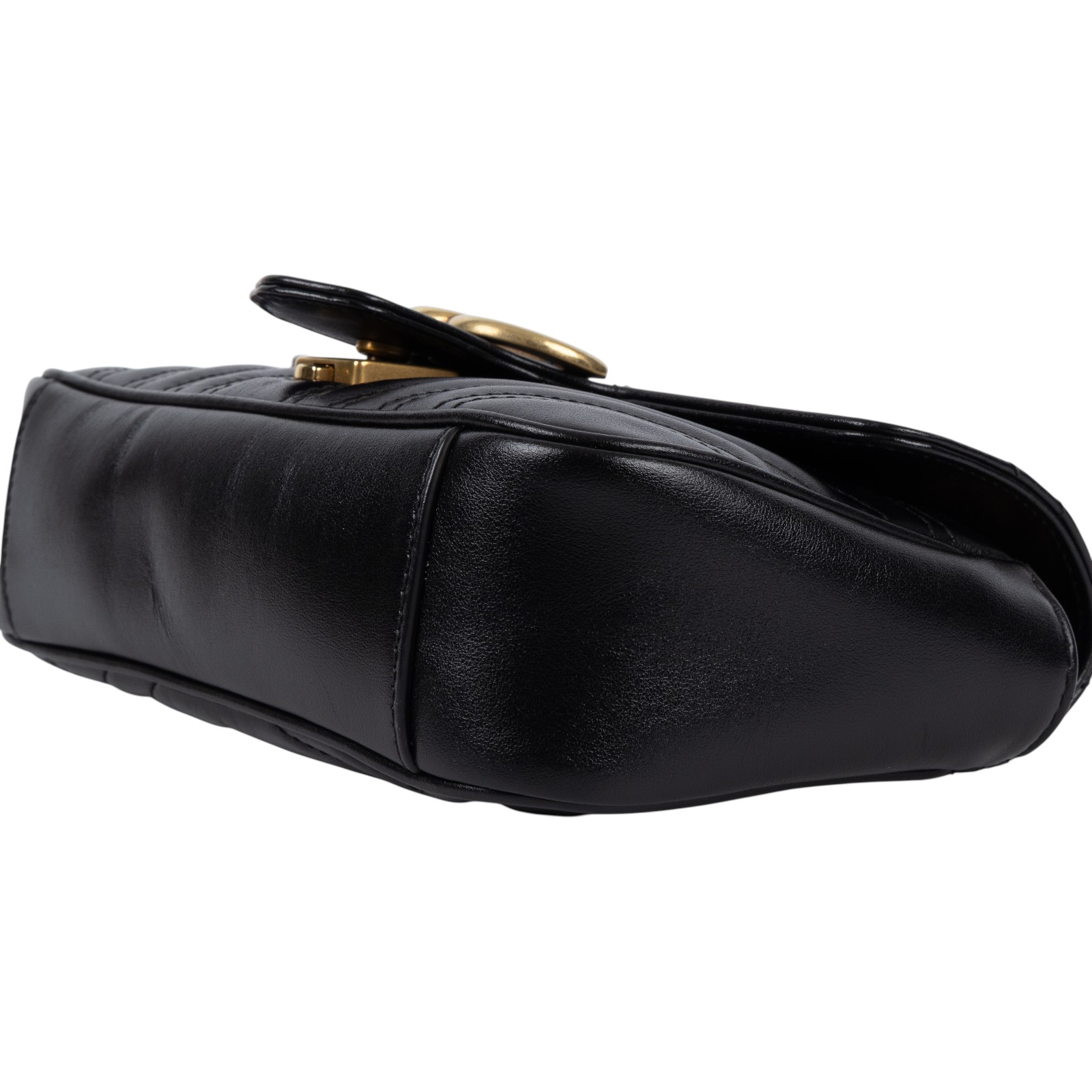 古馳 GUCCI GG Marmont 迷你肩揹袋 446744 DTDIT 黑金MARMONT SMALL 防塵袋