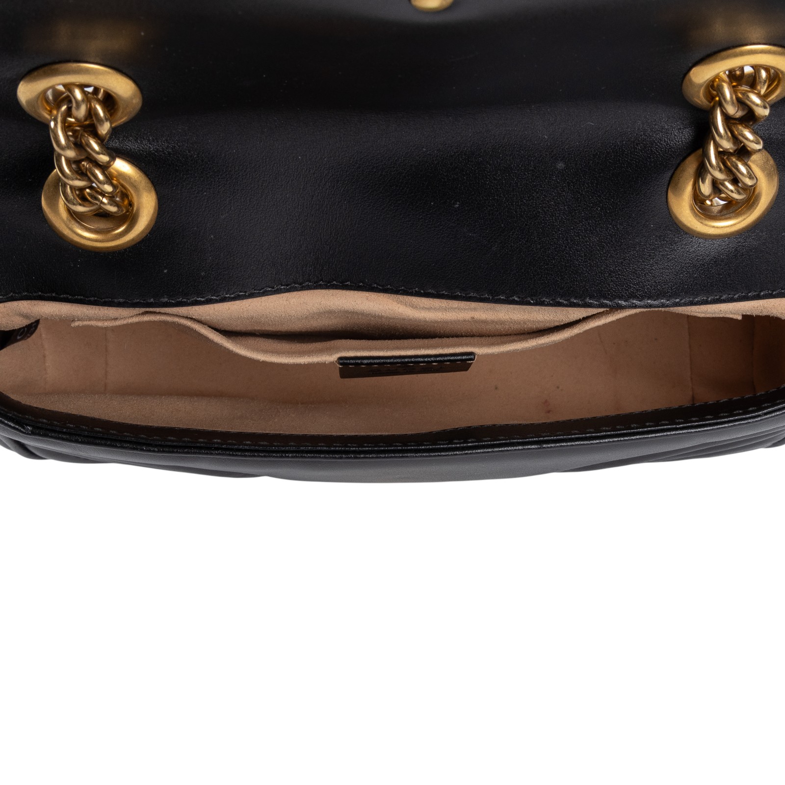 古馳 GUCCI GG Marmont 迷你肩揹袋 446744 DTDIT 黑金MARMONT SMALL 防塵袋