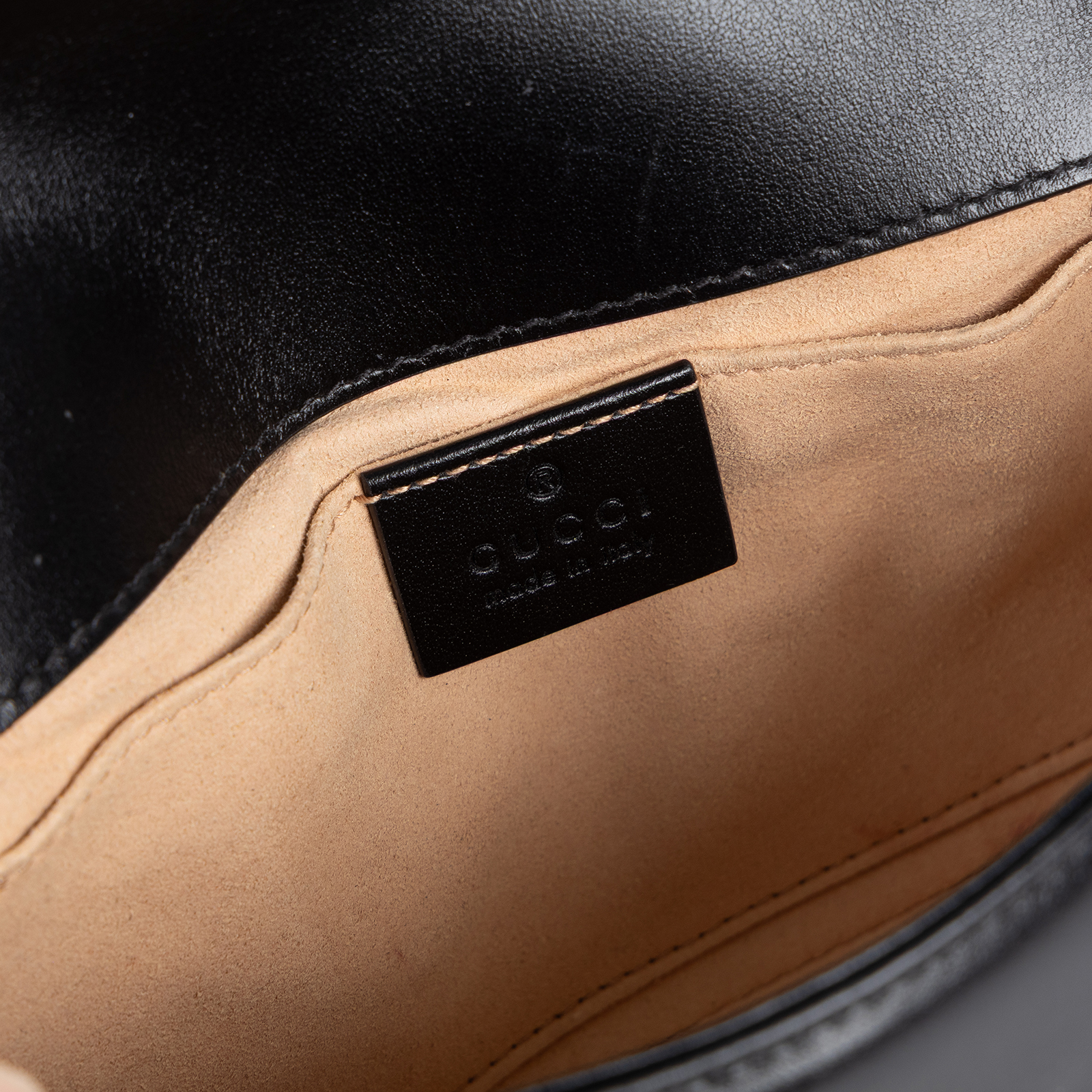 古馳 GUCCI GG Marmont 迷你肩揹袋 446744 DTDIT 黑金MARMONT SMALL 防塵袋