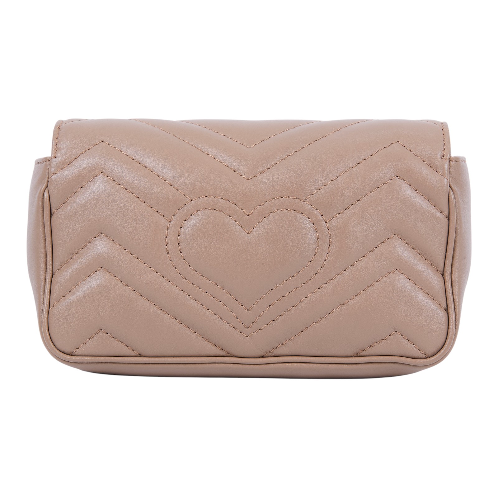 古馳 GUCCI GG Mormont 絎縫 超迷你袋 476433 DTDCT 藕粉MARMONT MINI 鍊帶