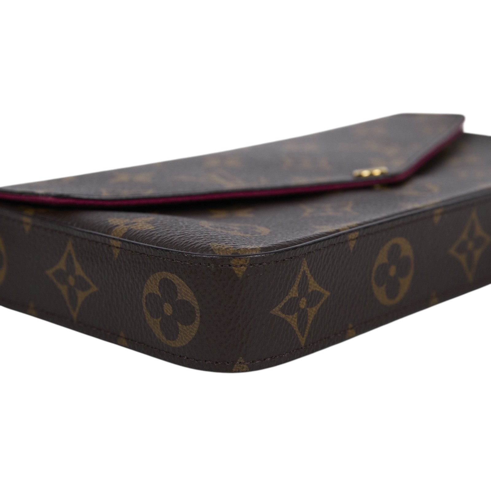 路易威登 LOUIS VUITTON Pochette Félicie 三合一鏈條包 紫紅色 M61276  原廠盒子/防塵袋/內袋2