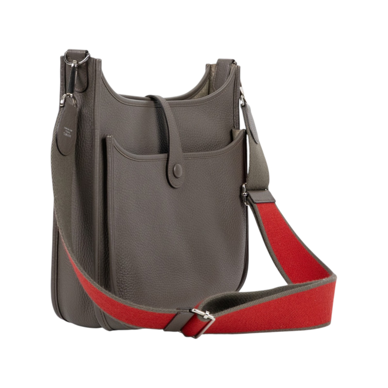 愛馬仕 Hermes Evelyne Bag 伊芙琳包 29 馬蹄型 EV29 X刻 灰EVELYNE 29 原廠盒子/背帶