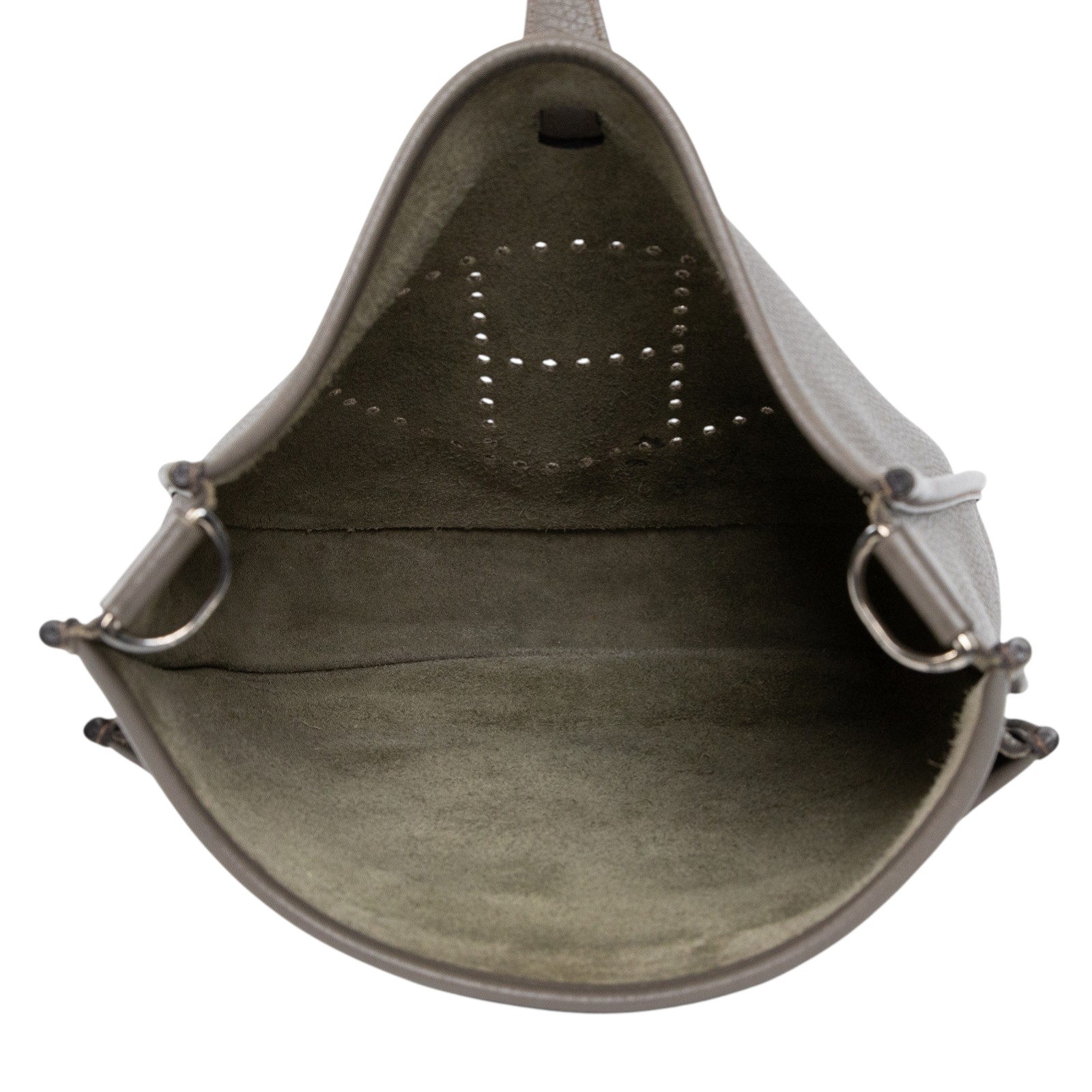 愛馬仕 Hermes Evelyne Bag 伊芙琳包 29 馬蹄型 EV29 X刻 灰EVELYNE 29 原廠盒子/背帶