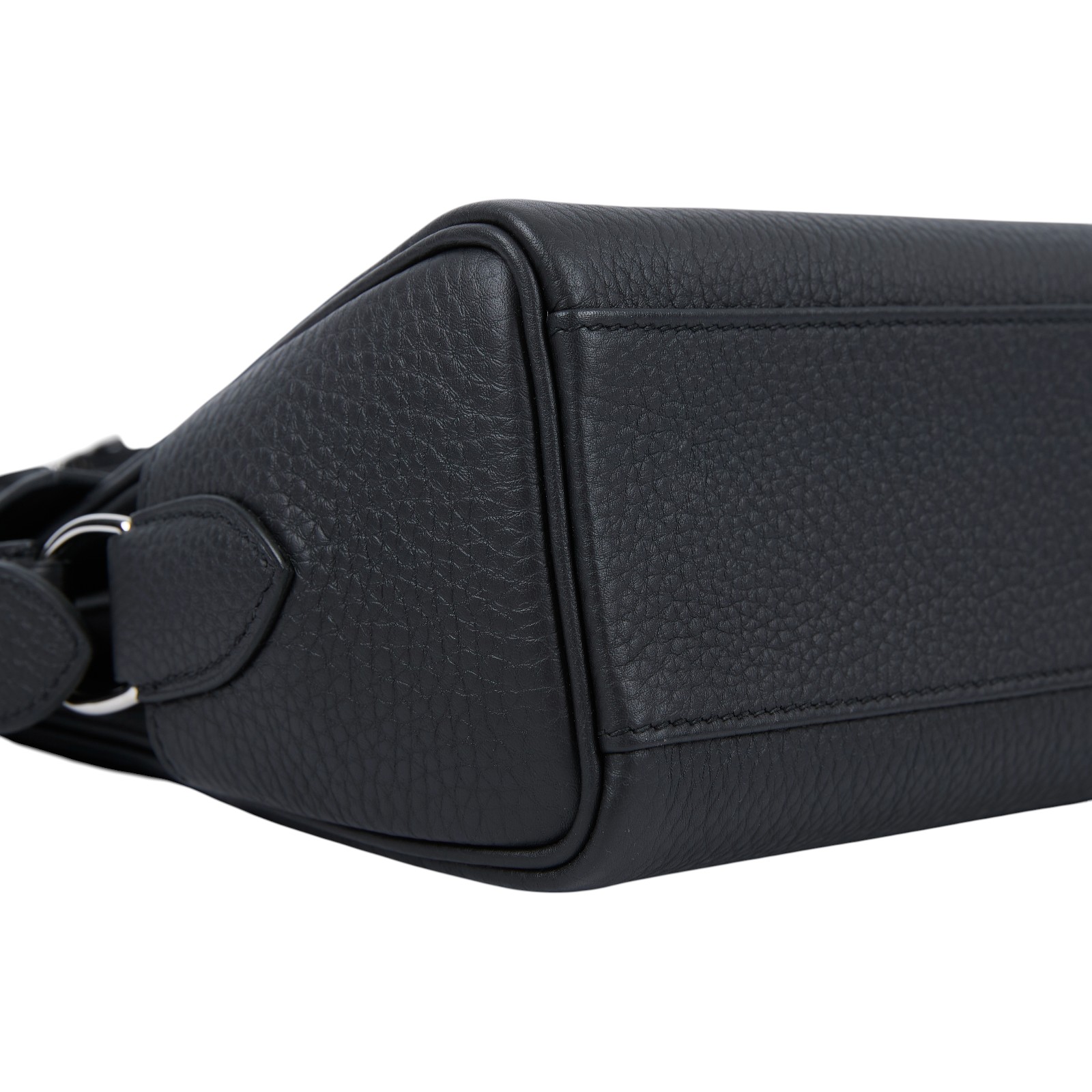 愛馬仕 Hermes Kelly Bag 凱莉包 Messenger PM 手提包 黑色 銀扣 H085671CK89 /K刻  原廠盒子/防塵袋/購買證明影本