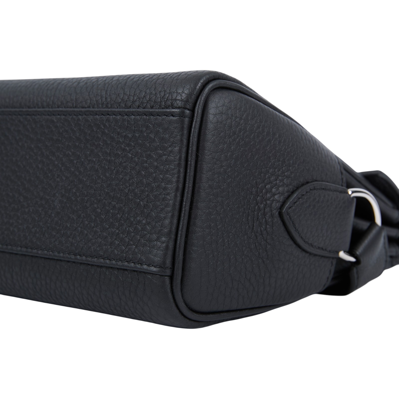 愛馬仕 Hermes Kelly Bag 凱莉包 Messenger PM 手提包 黑色 銀扣 H085671CK89 /K刻  原廠盒子/防塵袋/購買證明影本