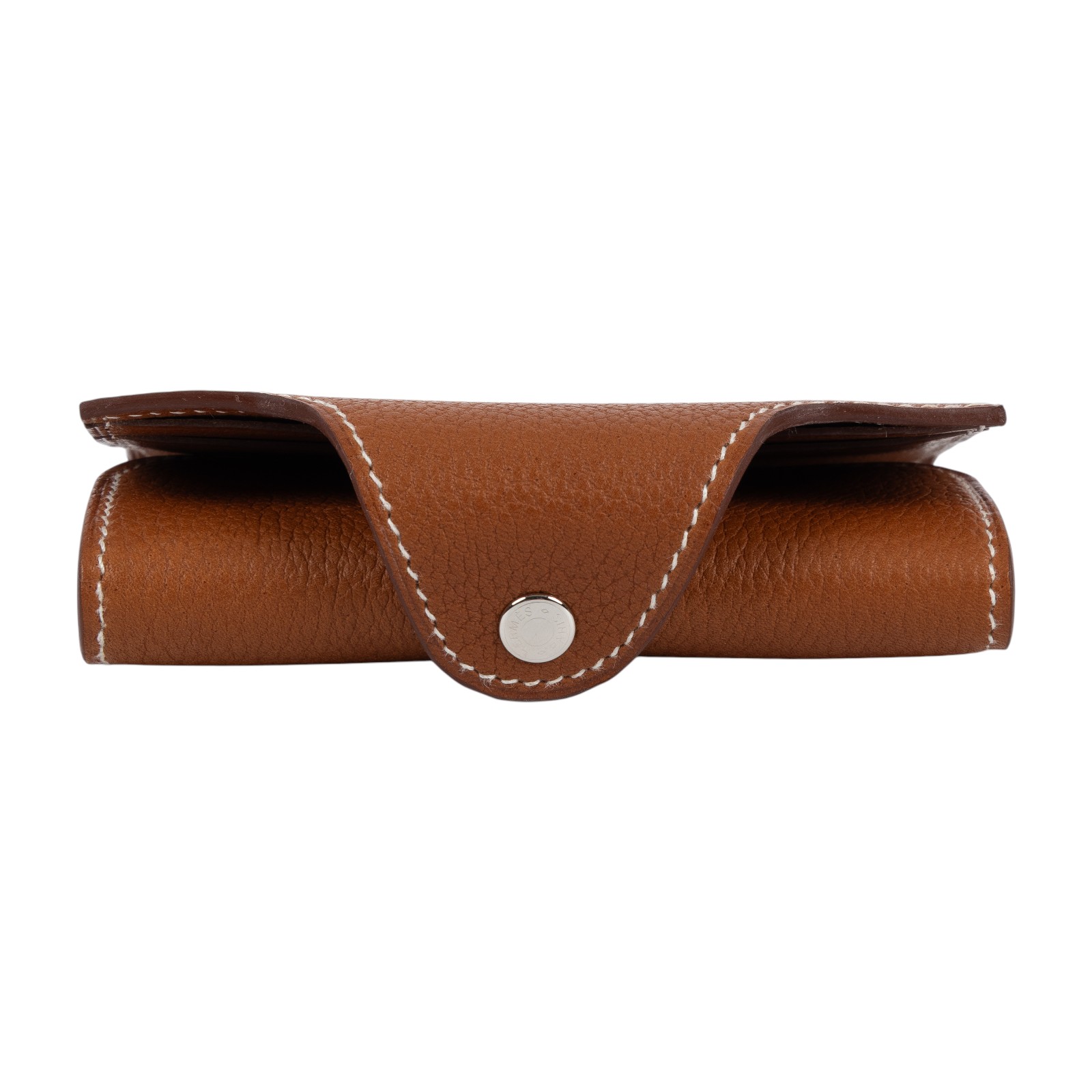 愛馬仕 Hermes Iliade 卡夾 淺黃褐色 銀色五金 H085324CK34 /W刻 Iliade卡夾 原廠盒子