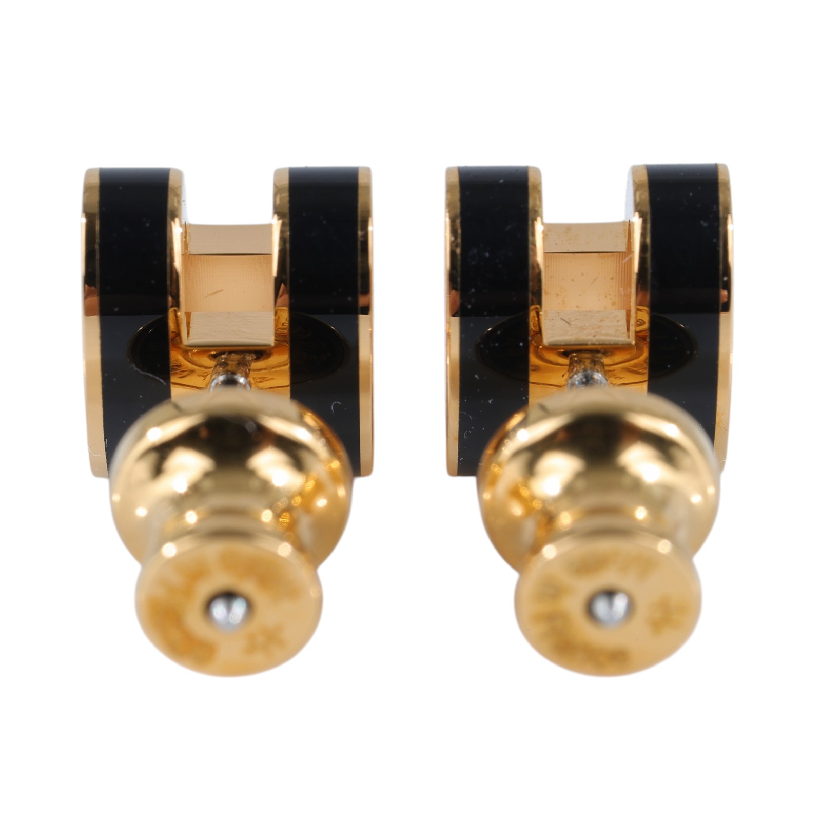 愛馬仕 Hermes Mini Pop H 耳釘 黑色 H608002Fv03 /GD1202 黑MINI POP H耳環 原廠盒子/防塵袋