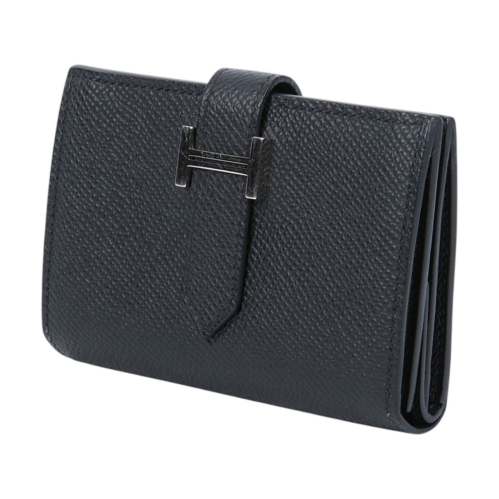 愛馬仕 Hermes Bearn 卡包 BEARNCARD W刻 黑BEARN卡包 無附屬品