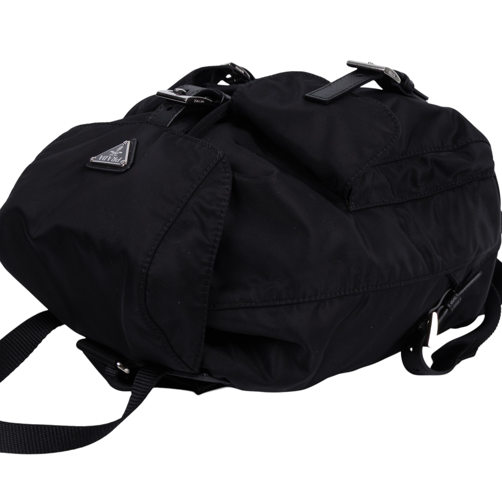 普拉達 PRADA Re-Nylon 背囊 小型 1BZ677_RV44 黑尼龍RE-NYLON後背包 小 防塵袋